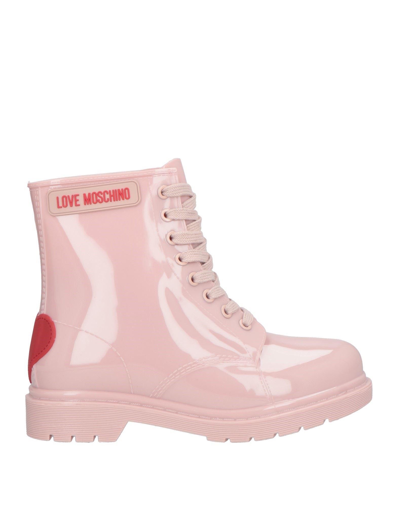 Love Moschino Ankle Boots in Pink | Lyst