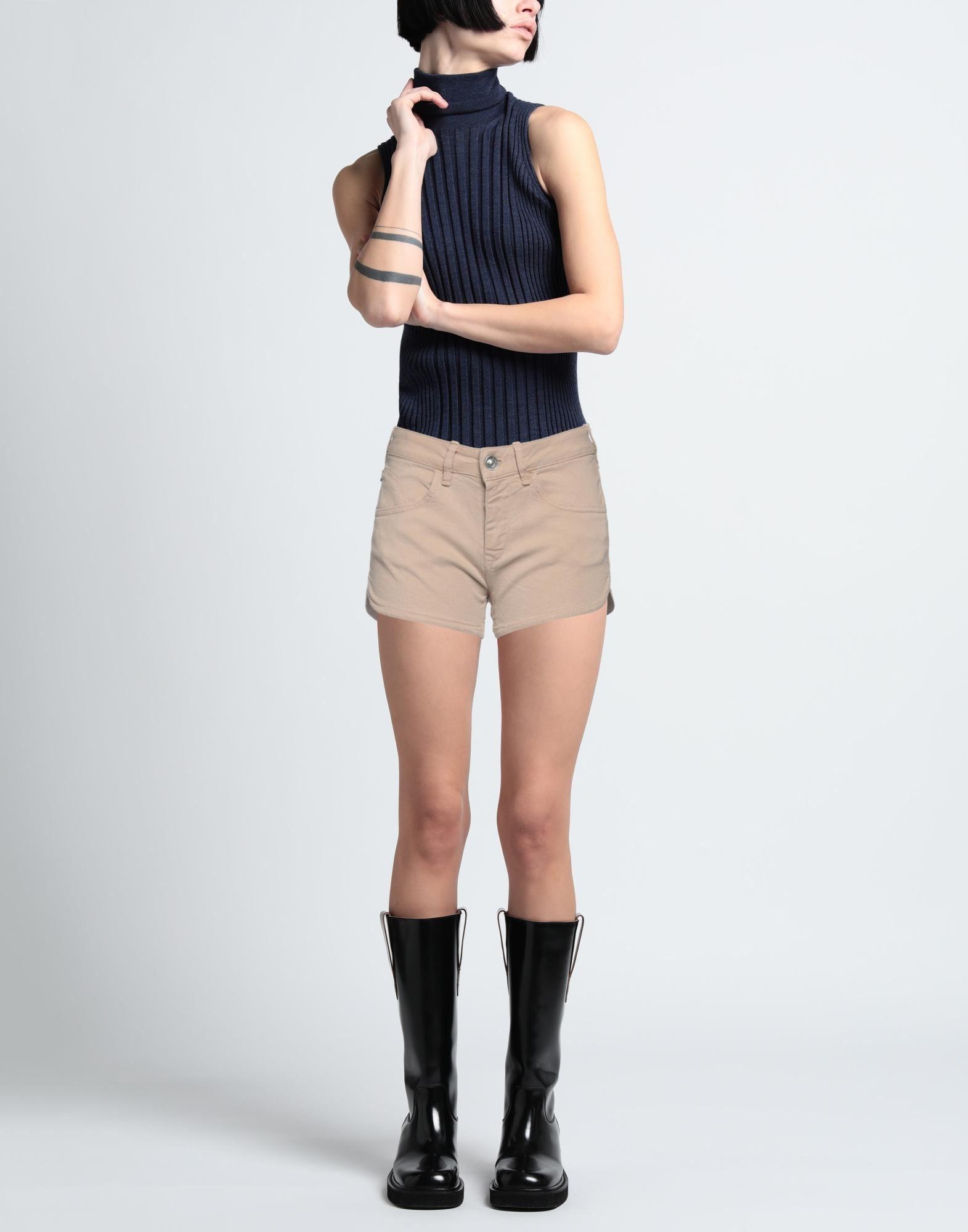 Fornarina Denim Shorts in Natural | Lyst