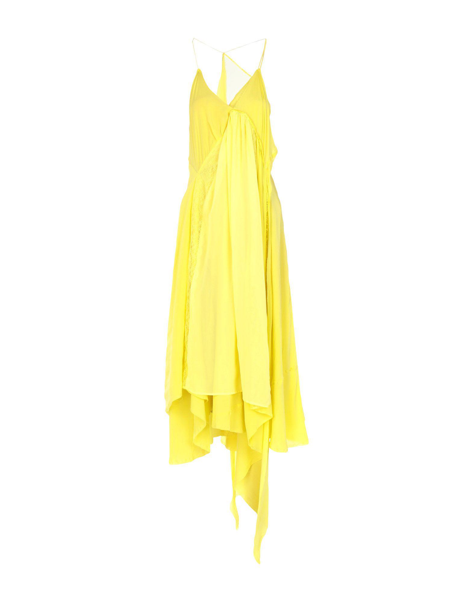Balenciaga Long Dress in Yellow - Lyst