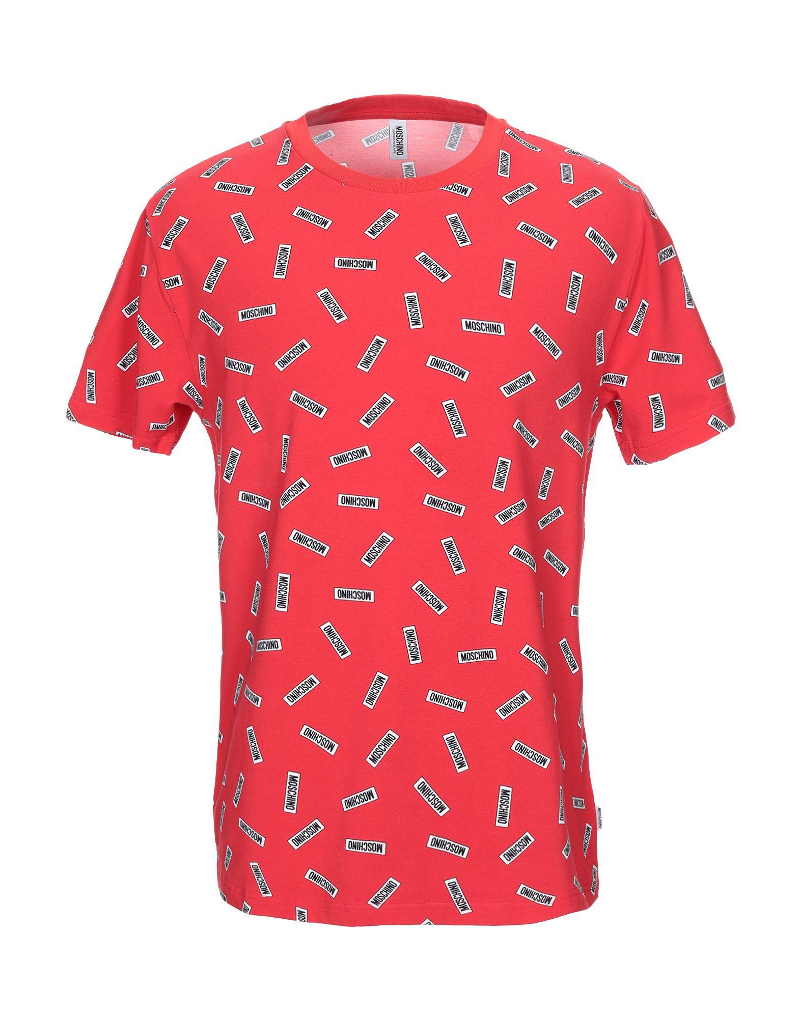 Moschino Cotton Undershirt in Red for Men - Lyst