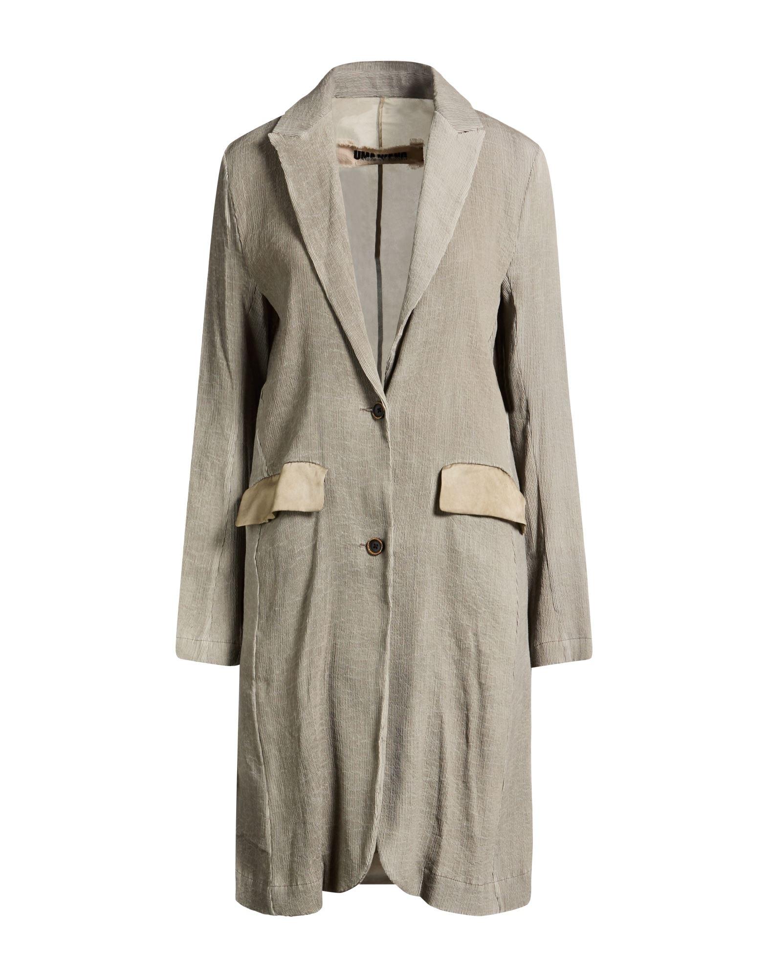Uma Wang Thermal Brushed Angora Cicero Trench Coat in Tan UMA WANG