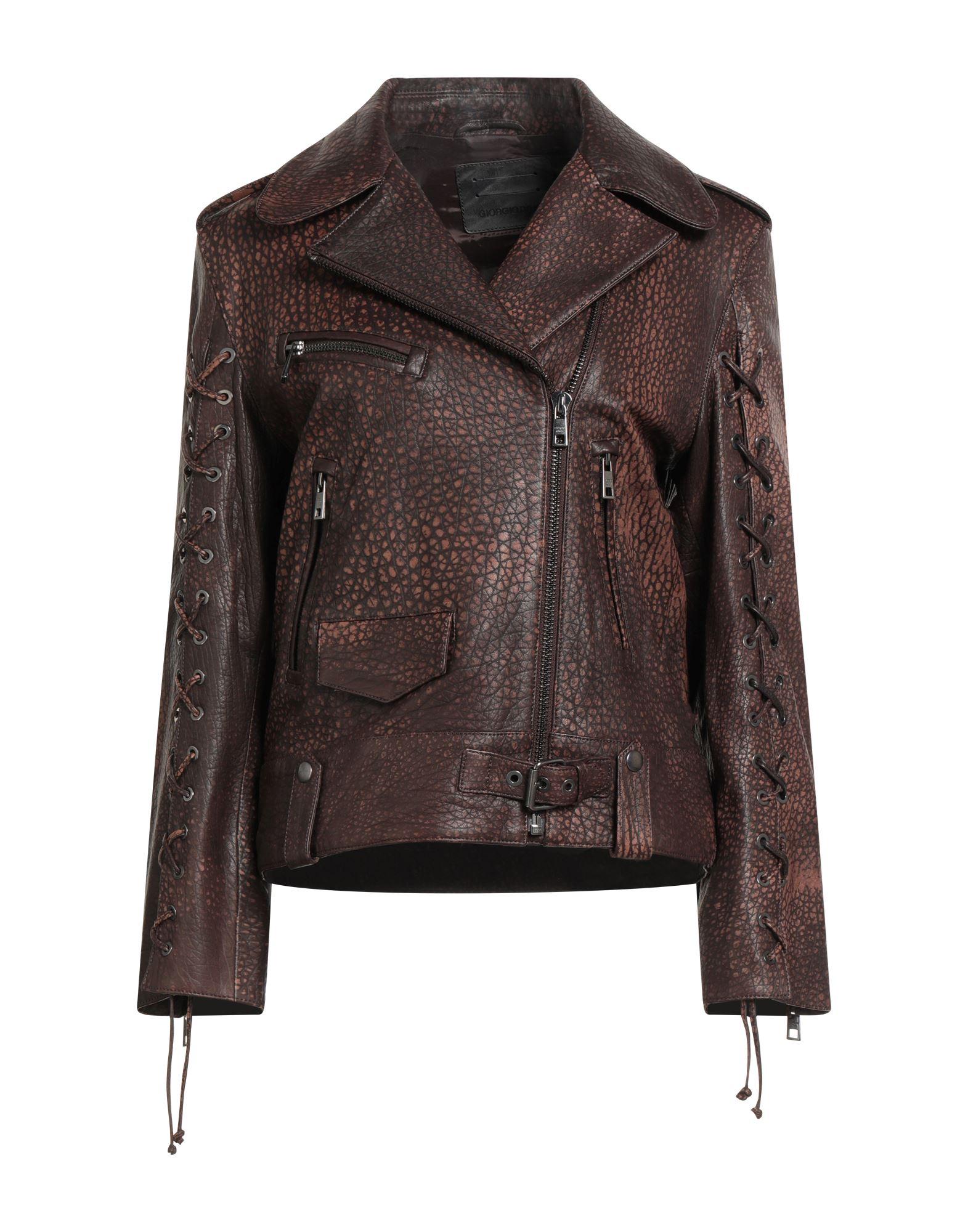 ジャケット GIORGIO BRATO Women Outer GD22S9510VLFW BROWN Giorgia Brato Shearling Suede Jacket - Brown – Choix