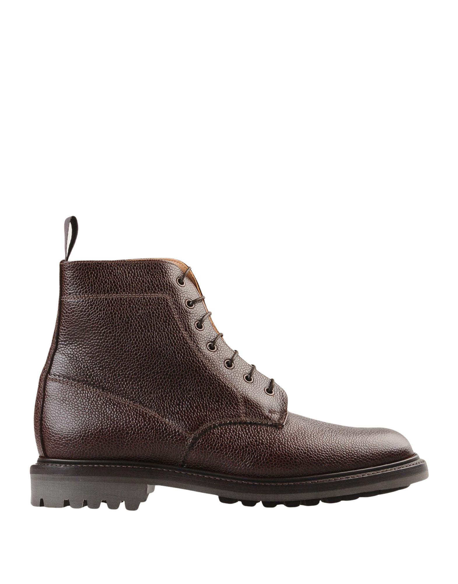 Sanders Leather Ankle Boots in Dark Brown (Brown) for Men Lyst