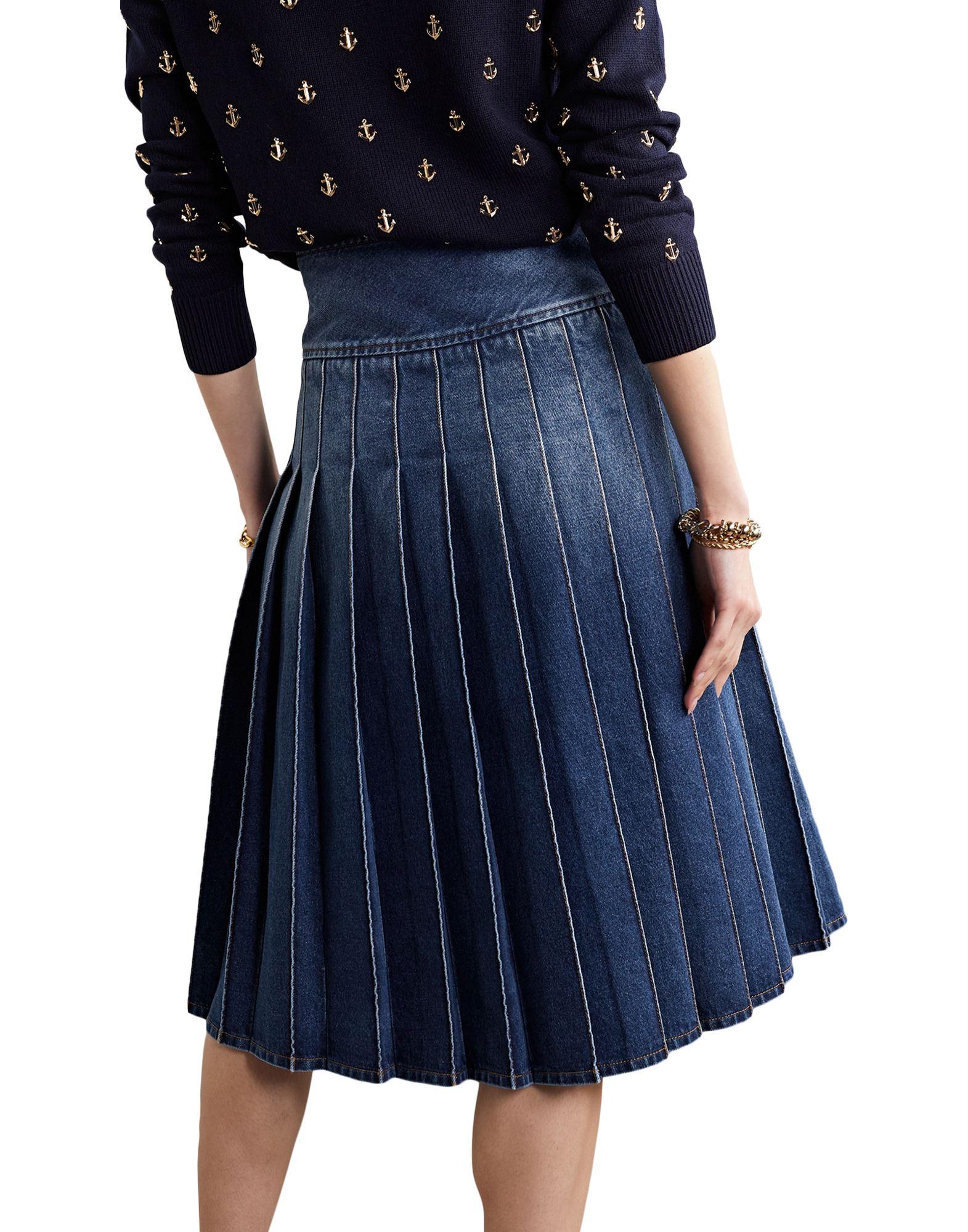 Michael Kors Denim Skirt in Blue | Lyst