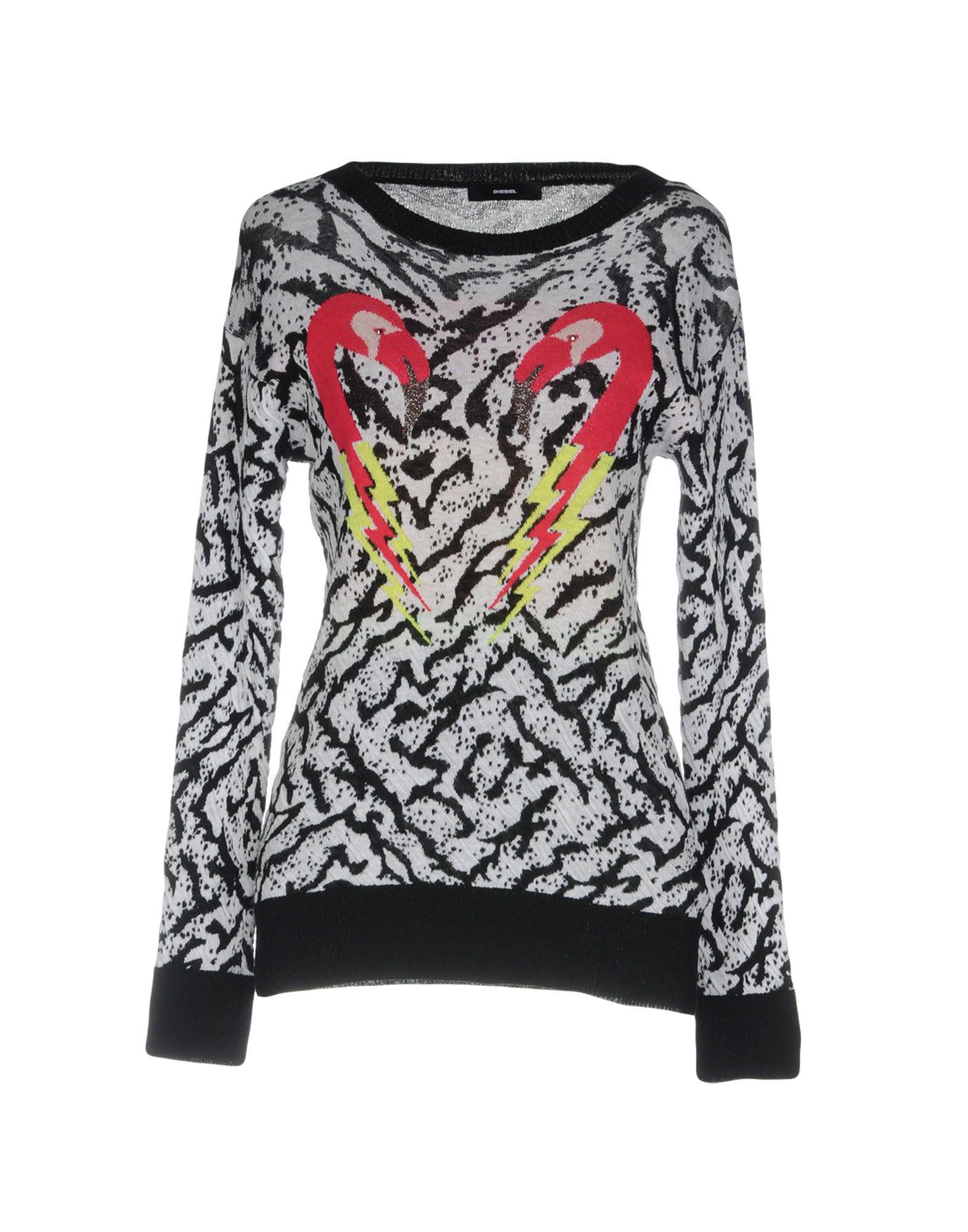 DIESEL Cotton Jumper in Black - Lyst
