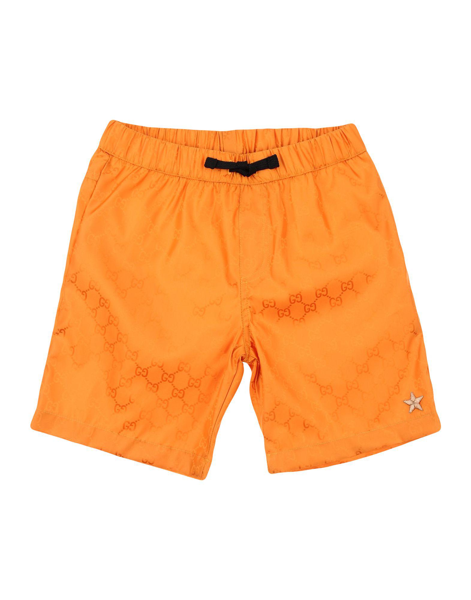 orange gucci shorts