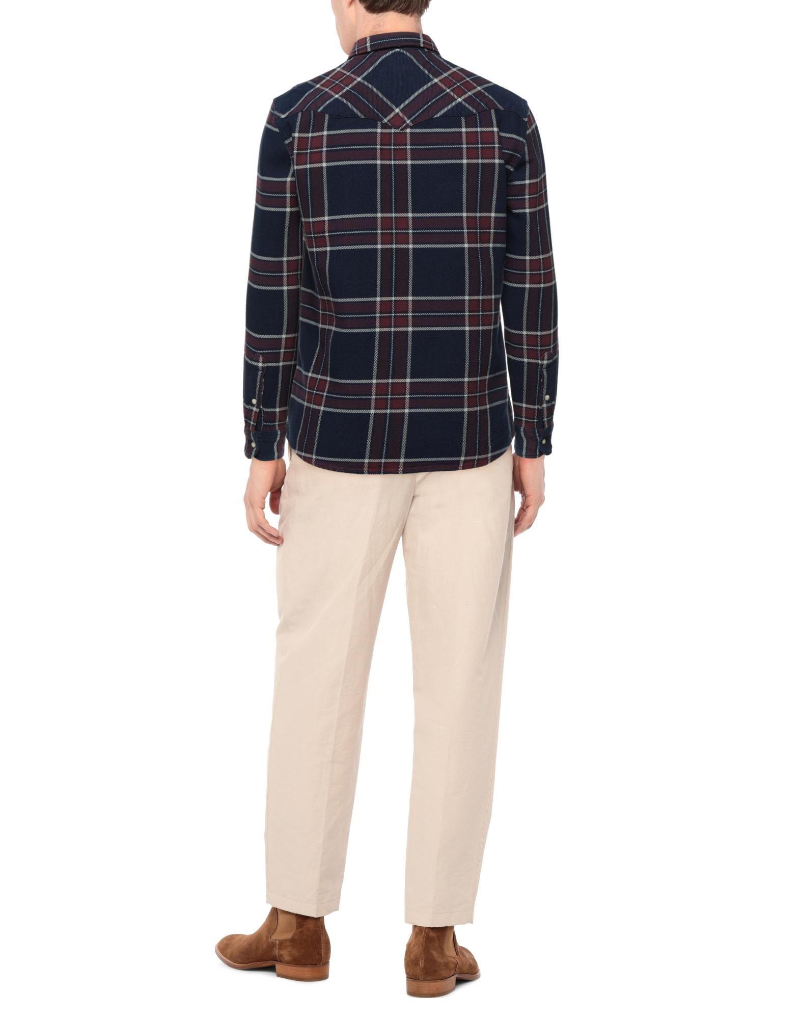 Wrangler Flannel Shirt in Maroon (Blue 