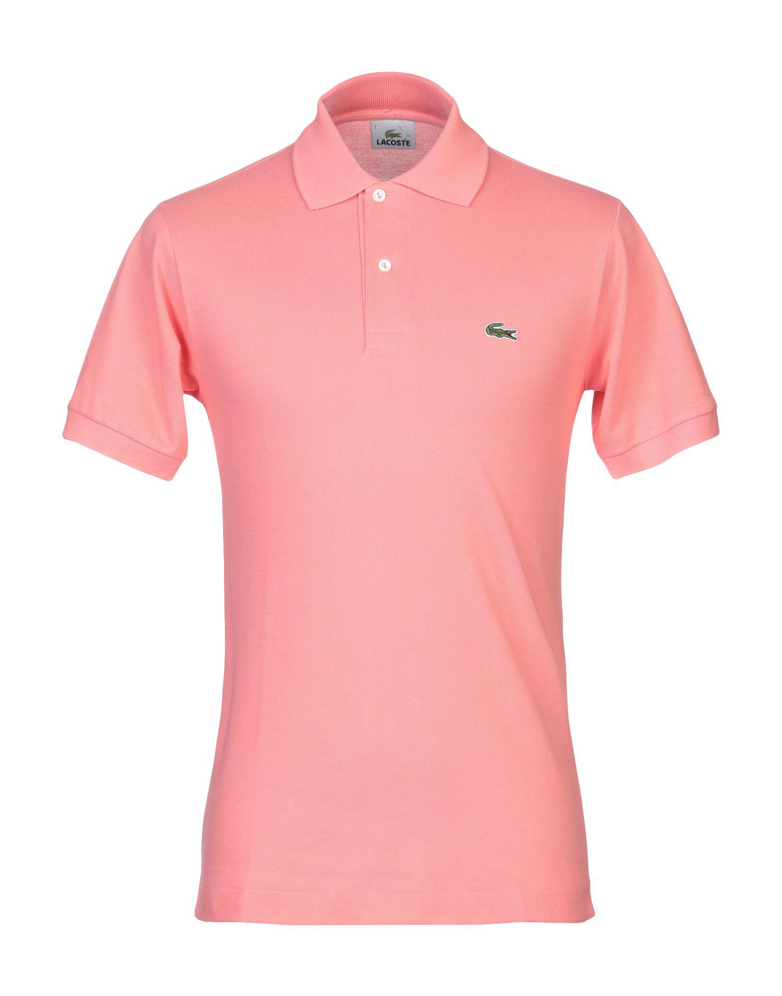 lacoste pink polo shirt