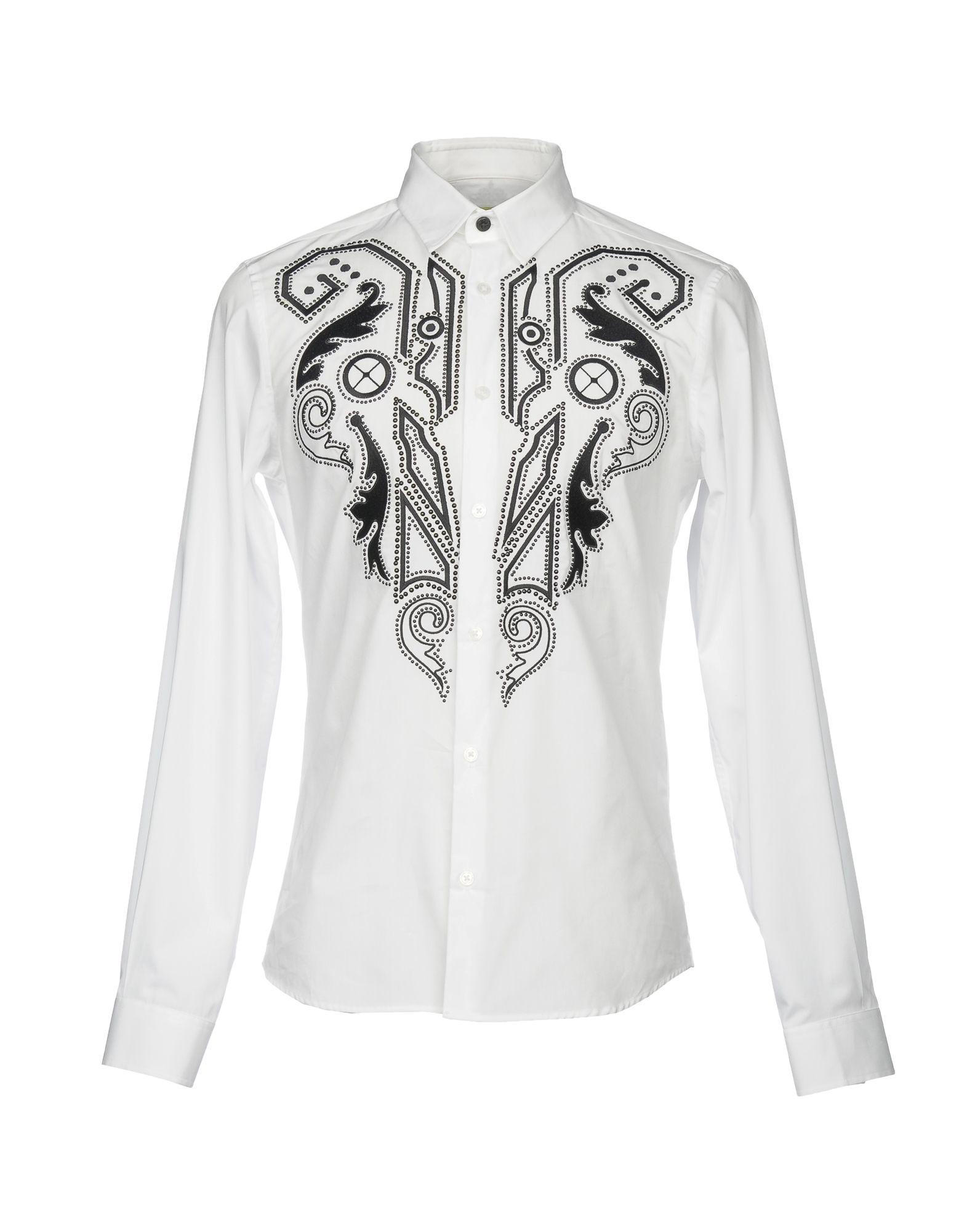 mens white versace shirt