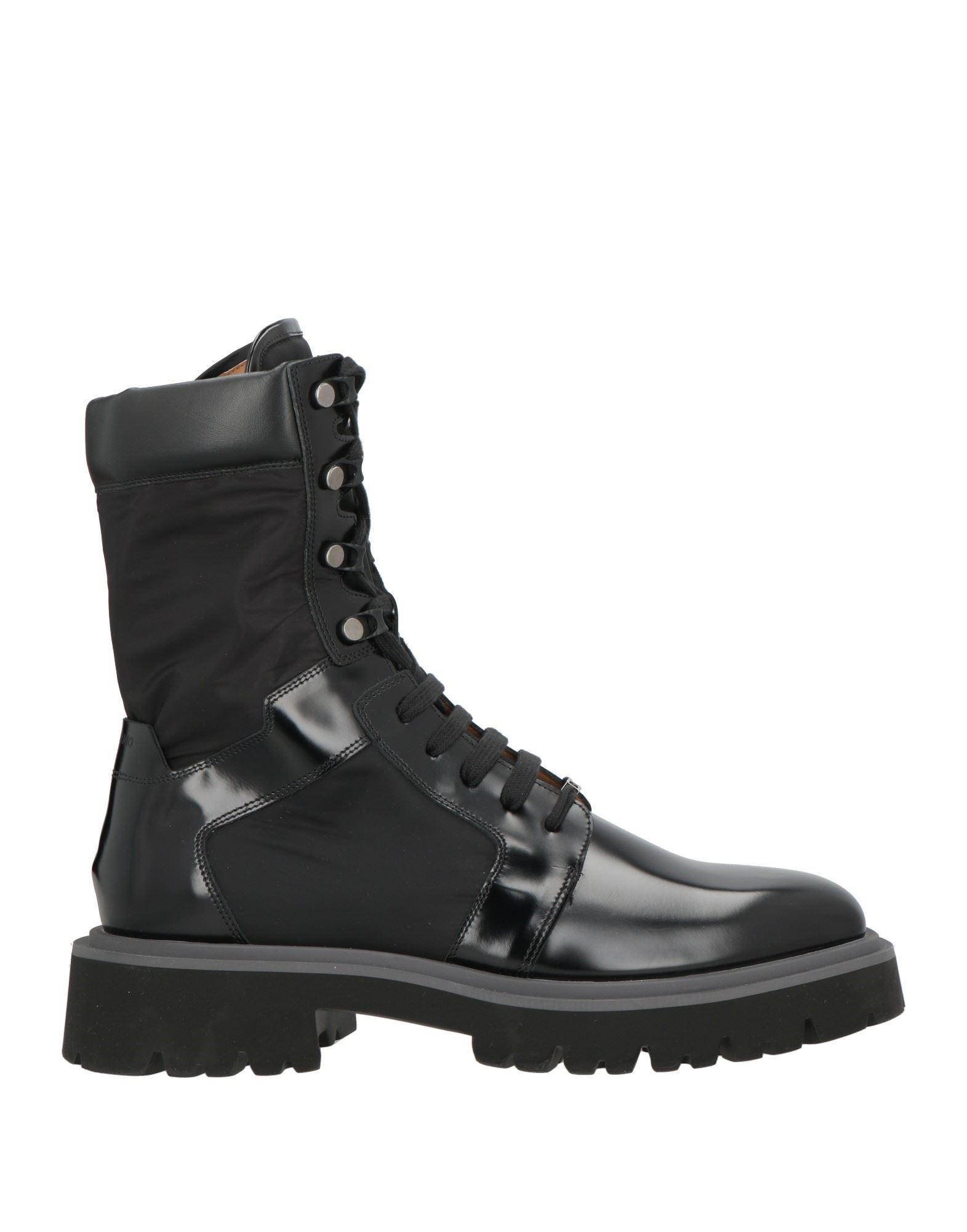 Ferragamo Giulio Lace-Up Demi Boots Green Mens