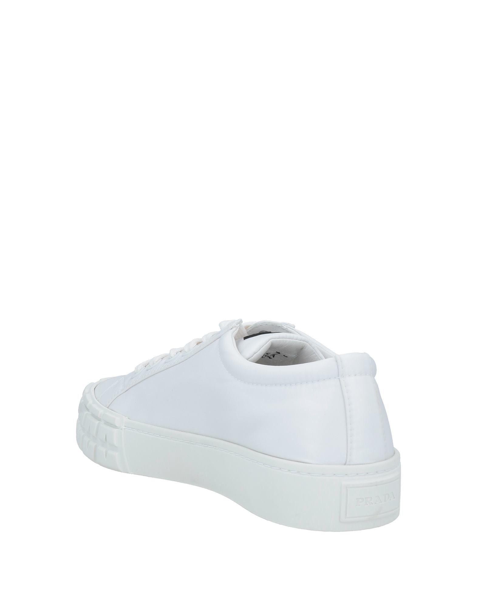 all white prada trainers