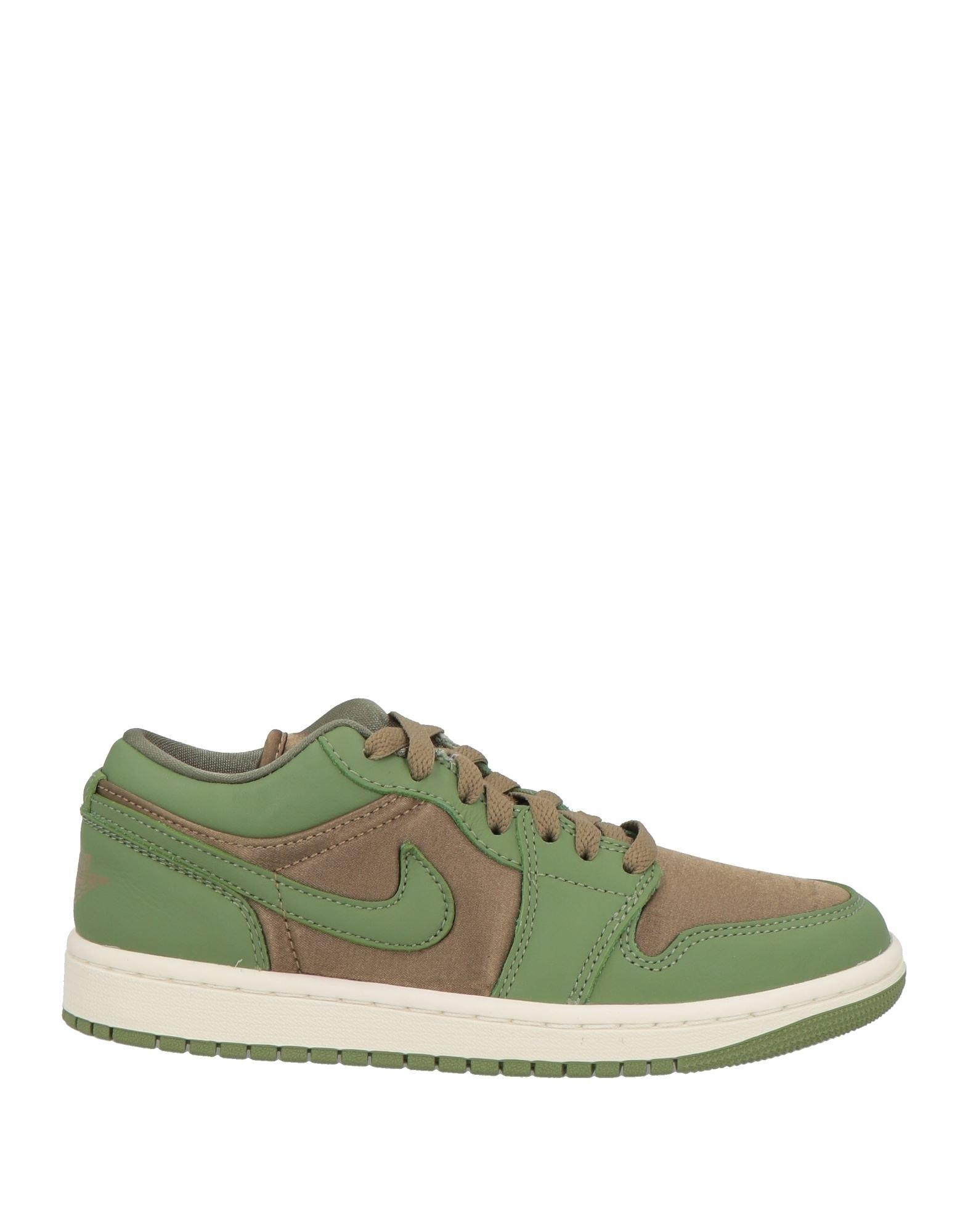 Nike Khaki Sneakers Leather, Textile Fibers in Green | Lyst