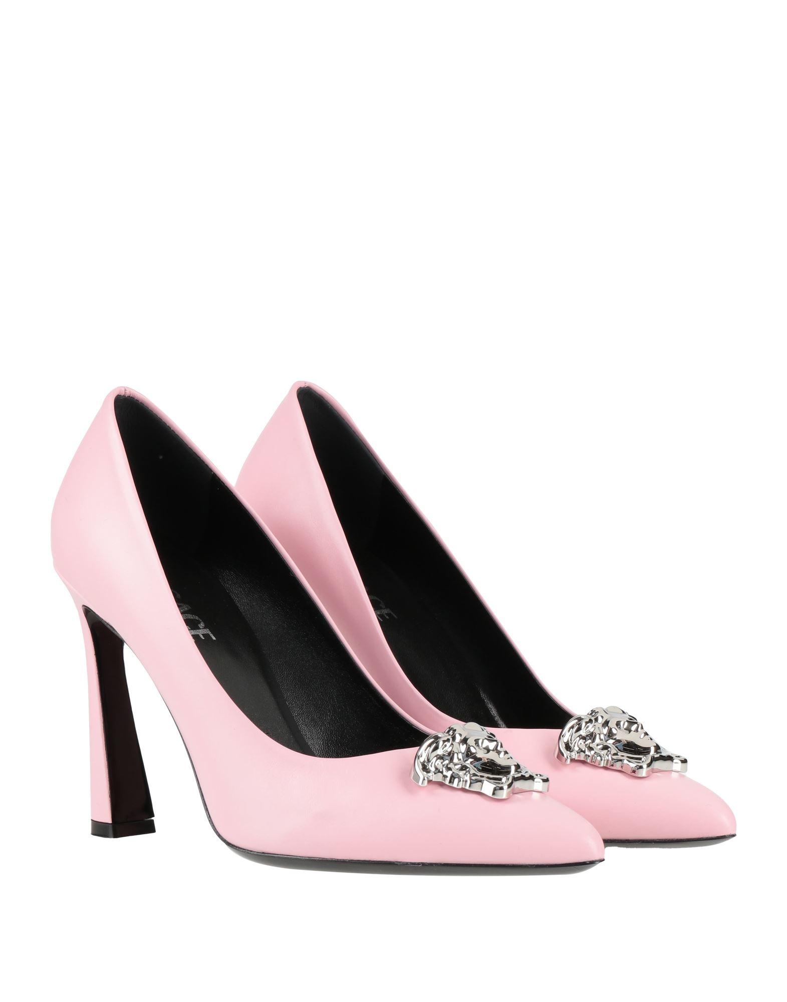 Alia Versace Tacones Rosas Mocasines Alia Con Tacón De 55 Mm De