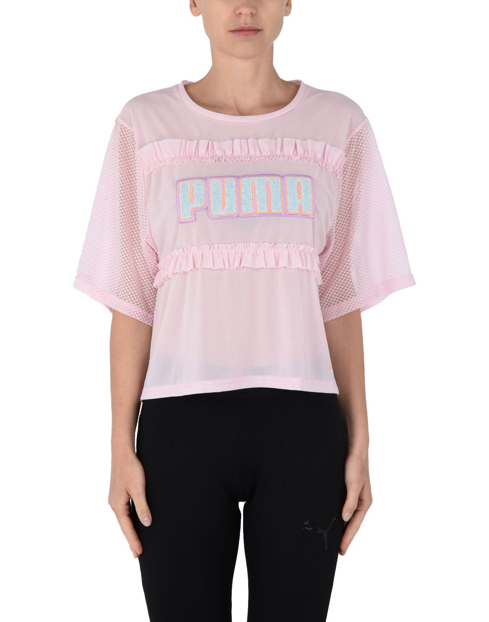 neon pink puma shirt