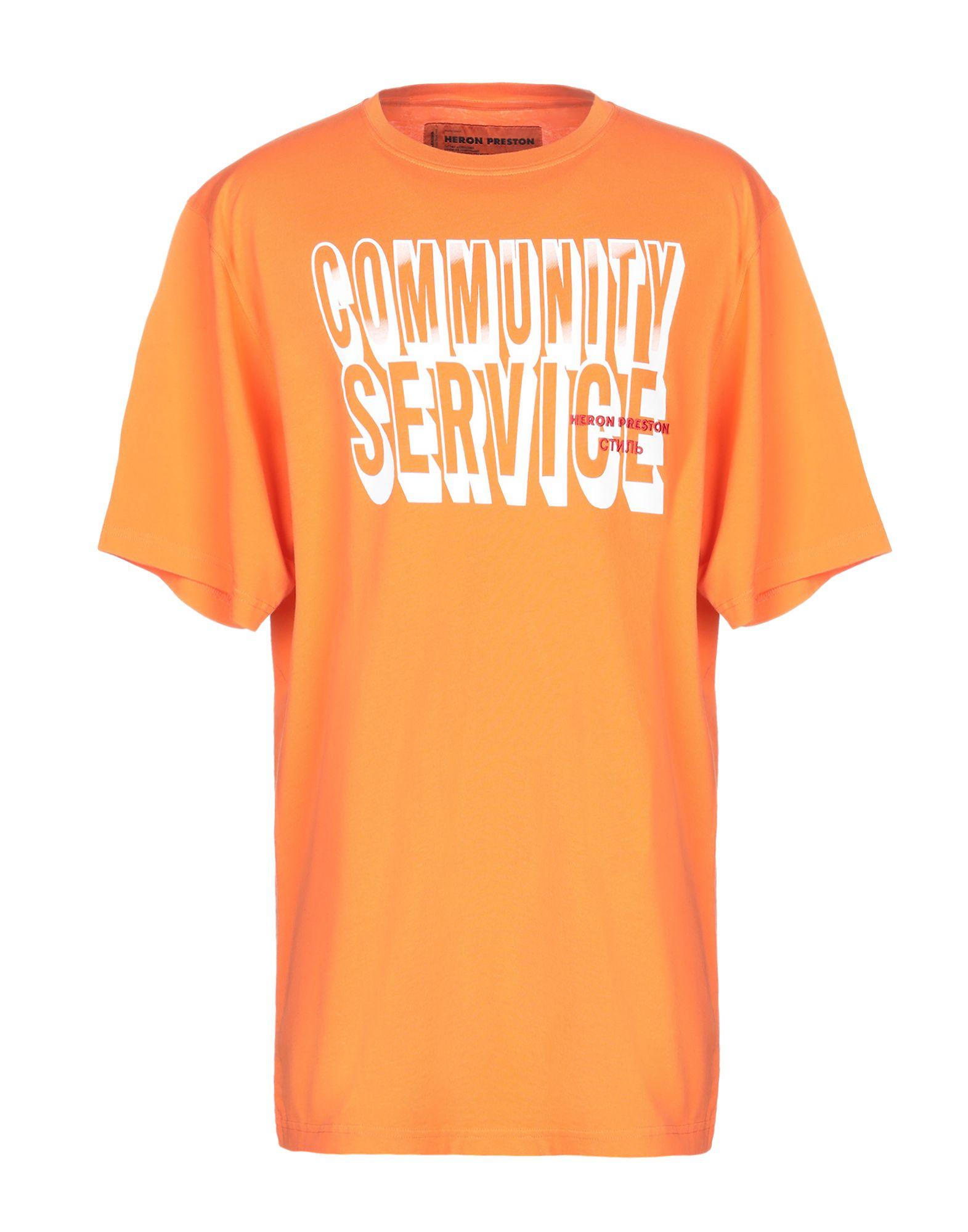 Heron Preston Synthetic Tshirt in Orange for Men Lyst