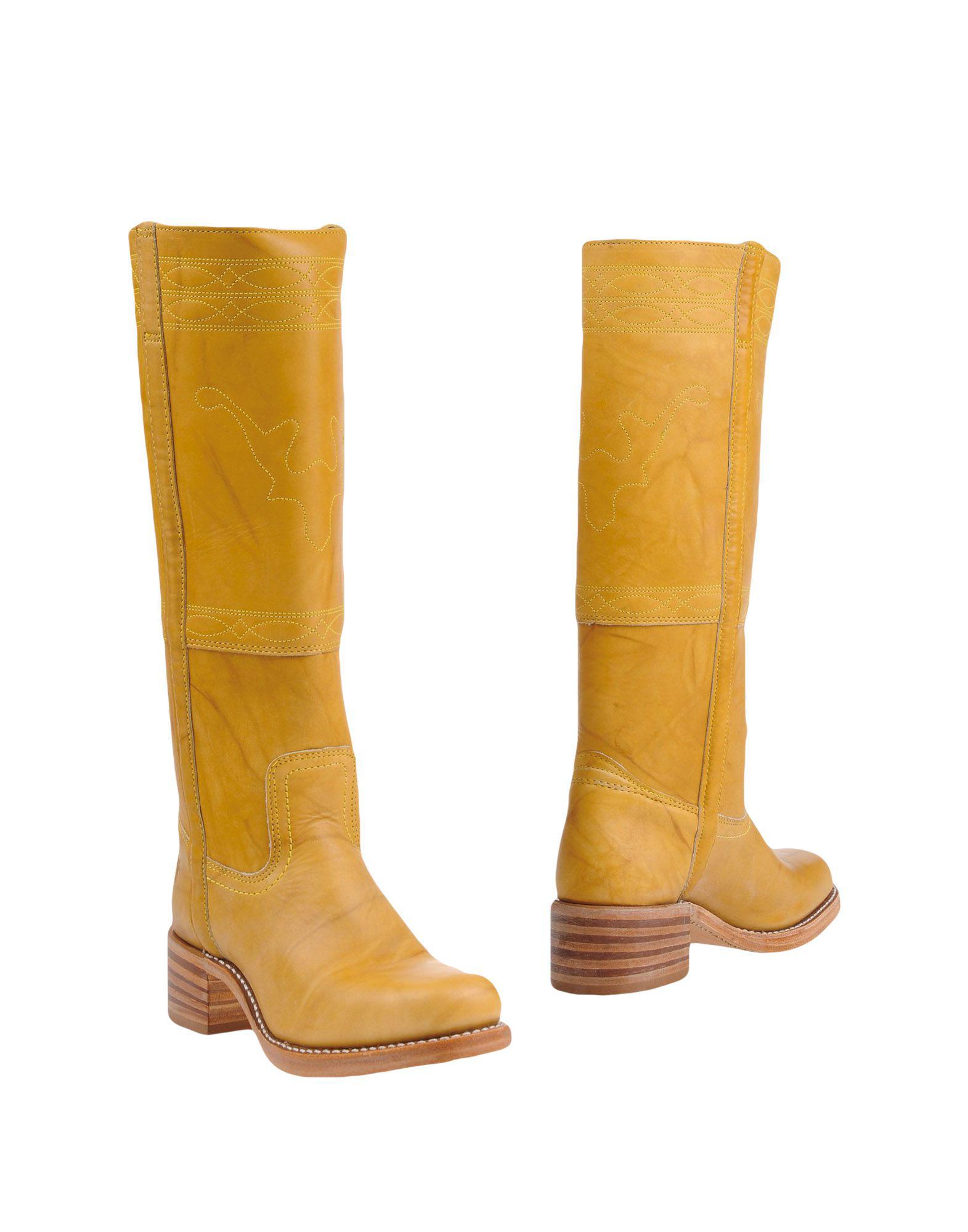 Frye Boots in Yellow | Lyst