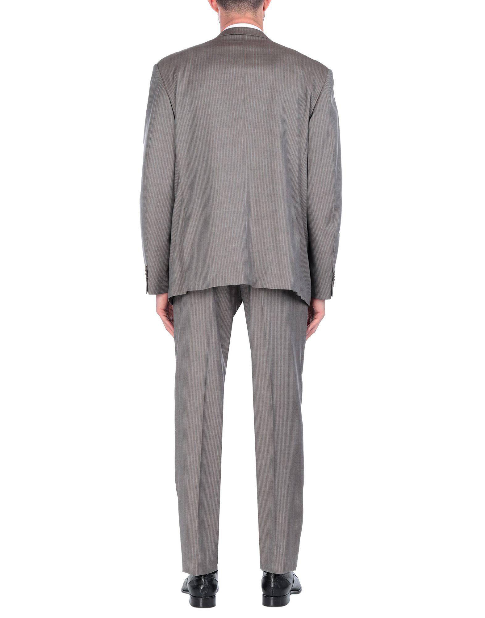 Tru Trussardi Wool Suit in Khaki (Gray) for Men - Lyst