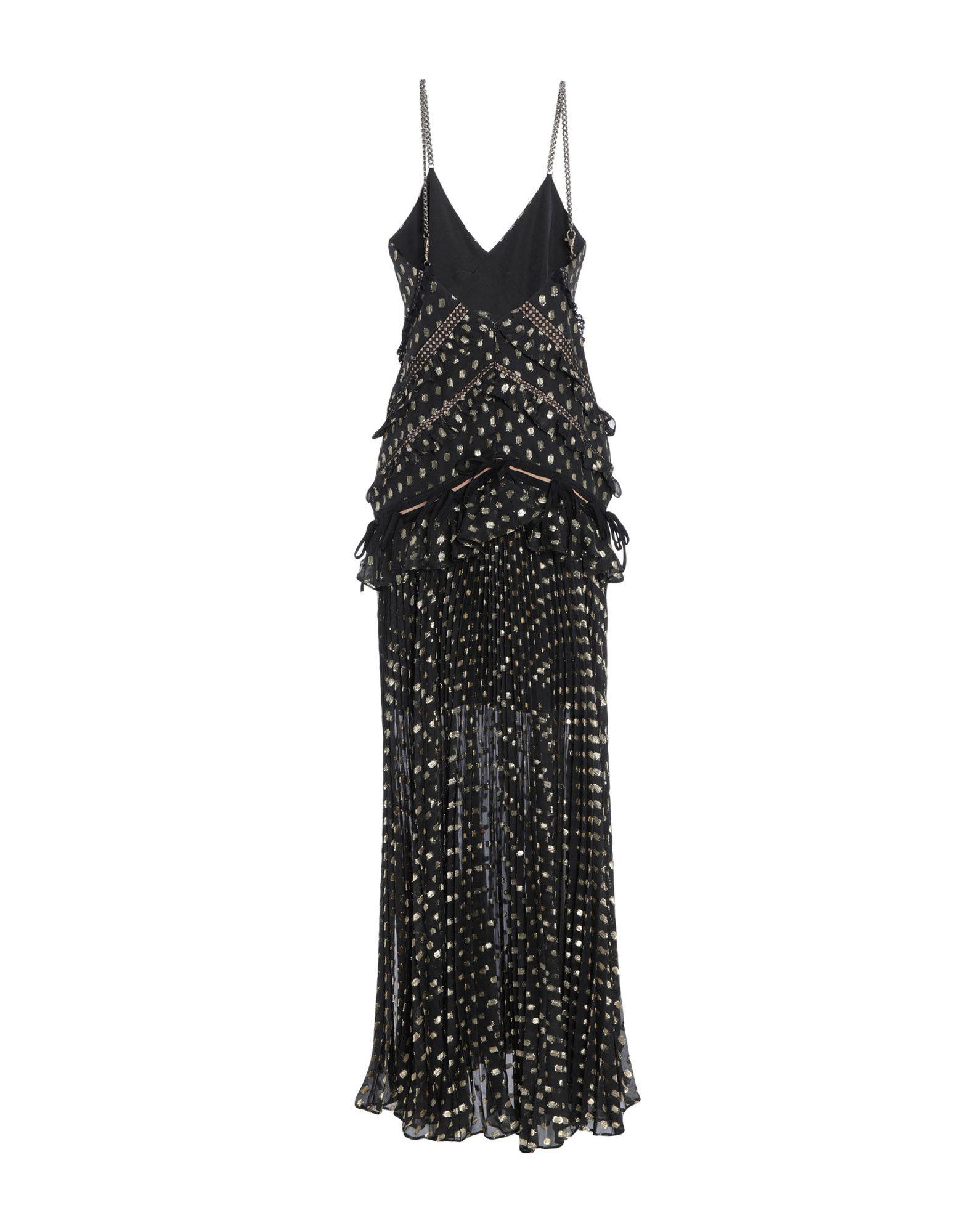 self portrait metallic polka dot maxi dress