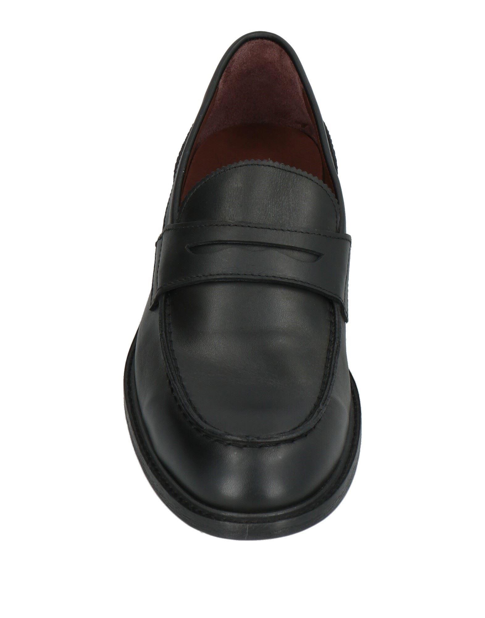 Marco Ferretti Men Loafer Rubber Sole Casual Loafer Moccasins Black Leather 10.5 Amazon.com | Men main image 3
