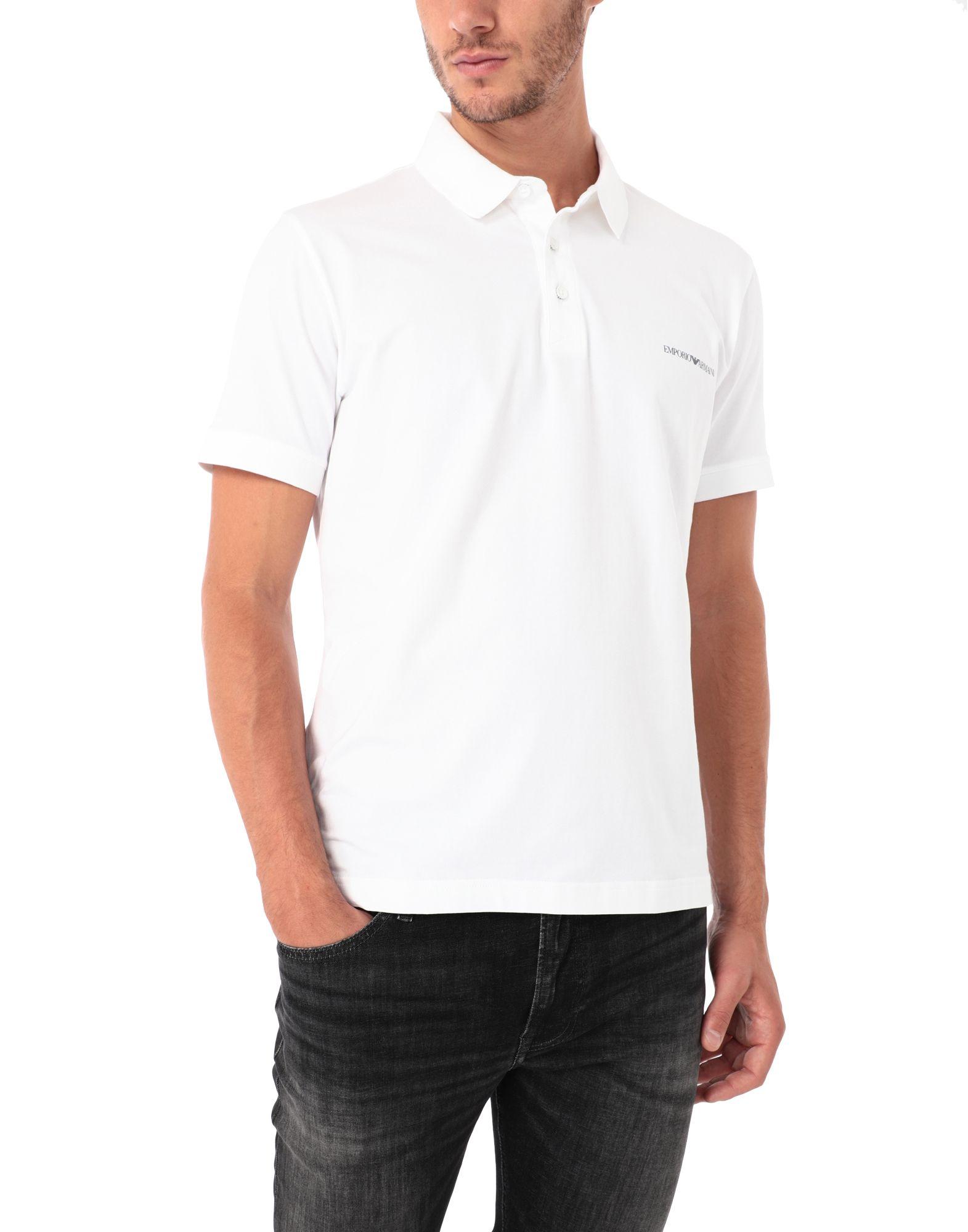 emporio armani white polo shirt