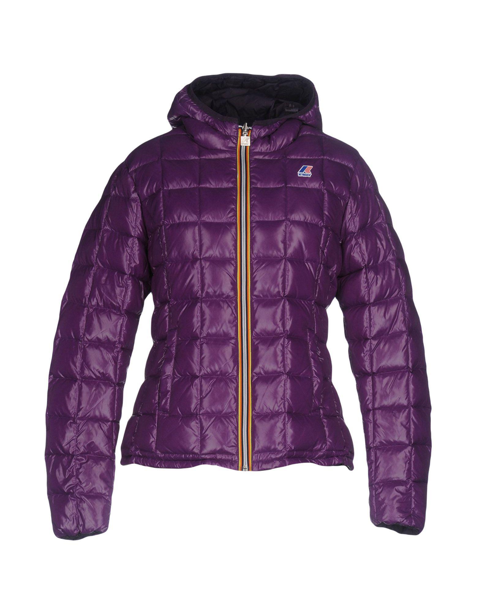 purple k way jacket