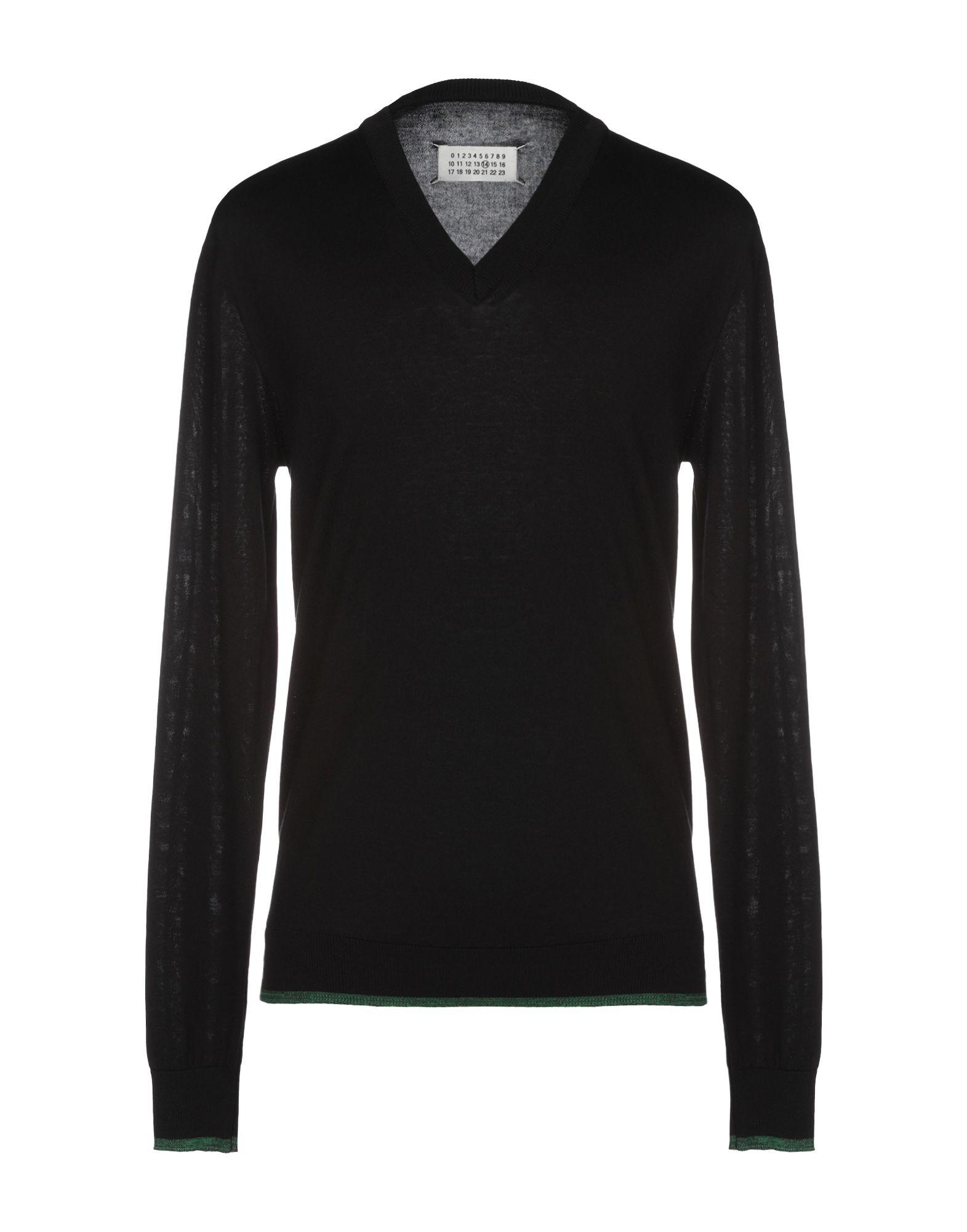 Maison Margiela Cotton Sweater in Black for Men - Lyst