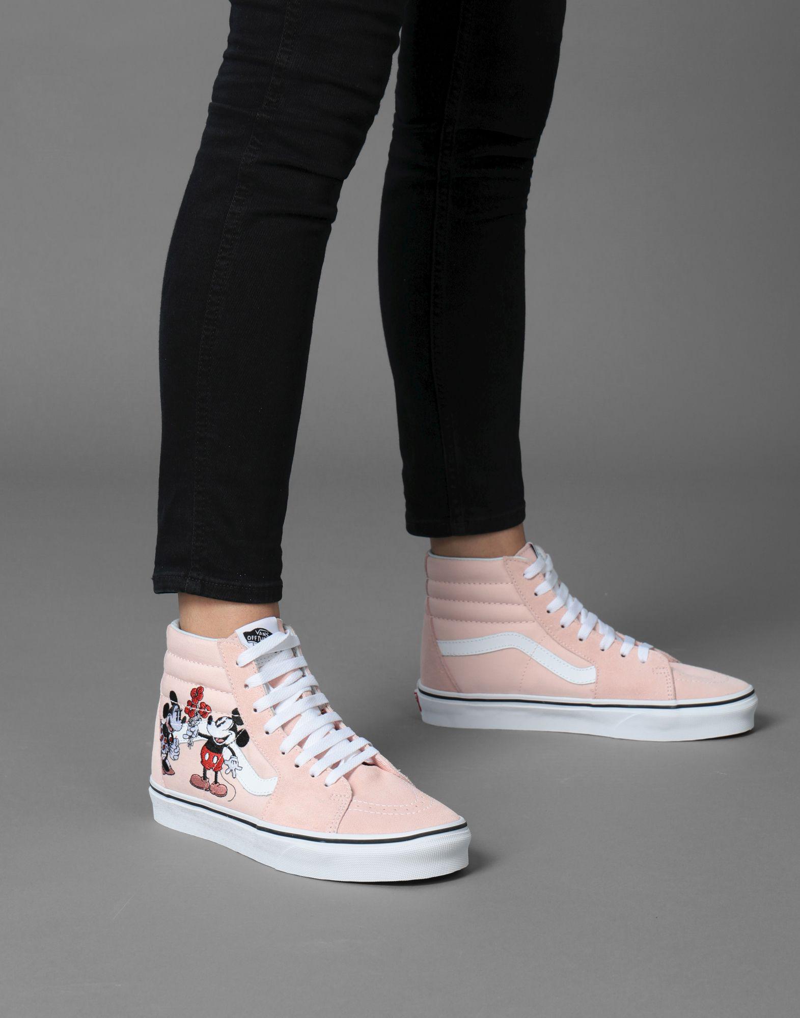 light pink high top vans