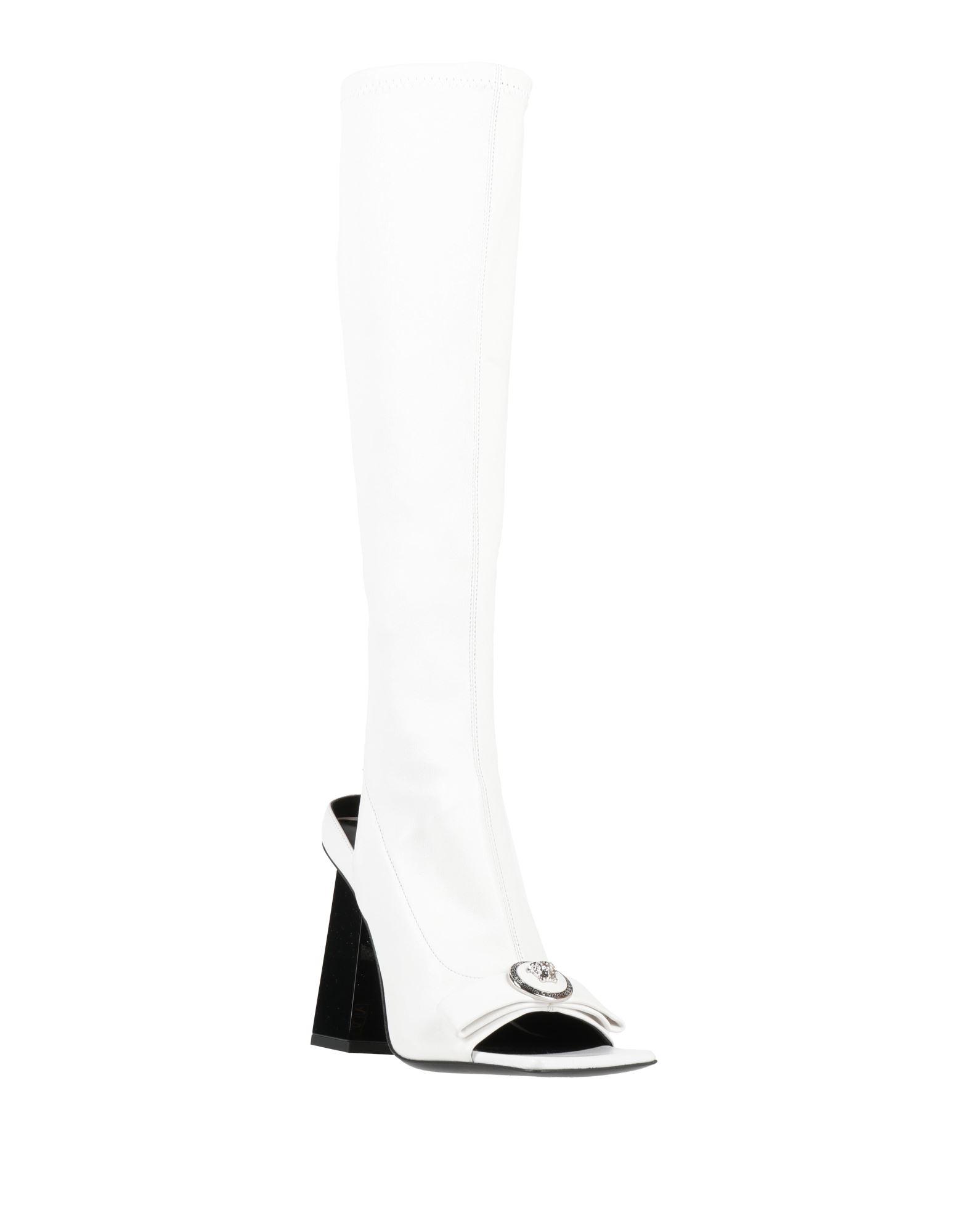 Versace boots white size 10.5 Leather boots Versace White size 38.5 EU in Leather - 44755699 main image 3