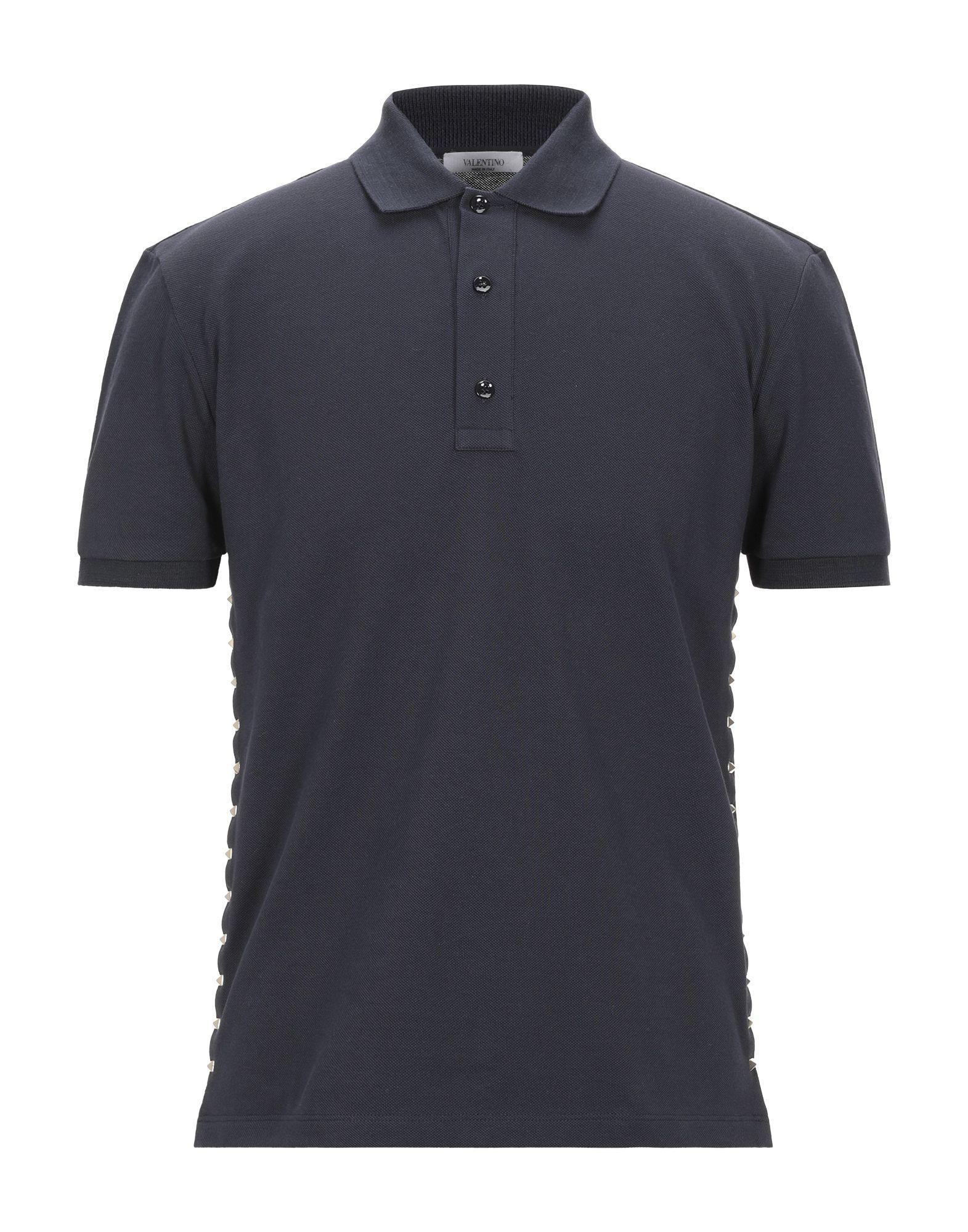 Valentino Cotton Polo Shirt in Dark Blue (Blue) for Men - Lyst