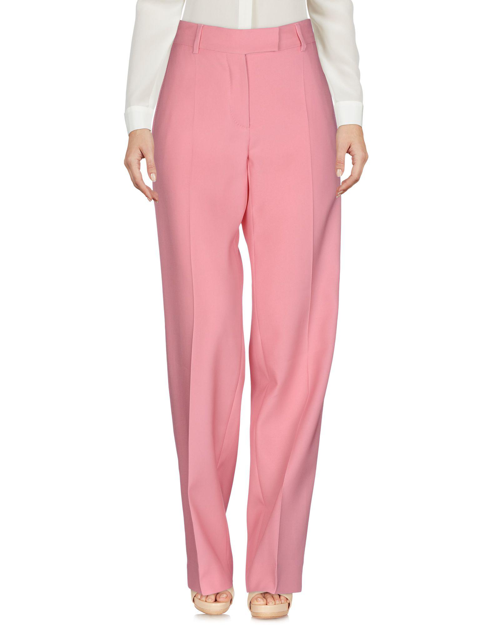 Valentino Cotton Casual Pants in Pink Lyst