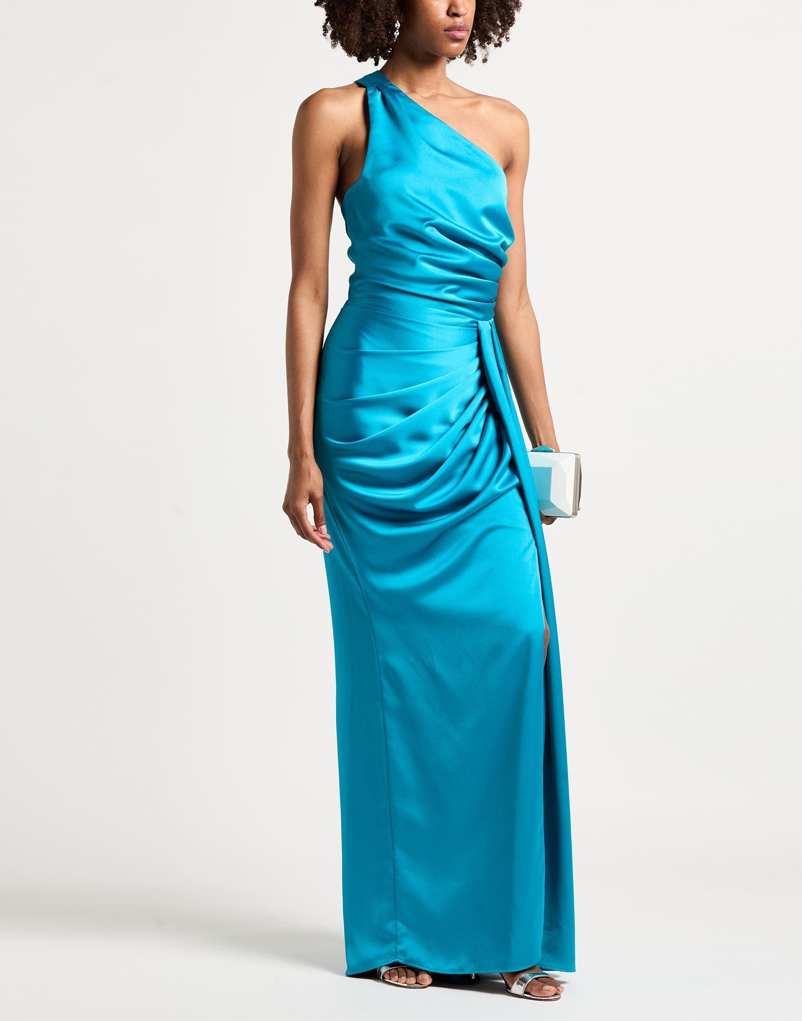 electric blue dress for wedding Auguste Tiered Frill Strappy Back Dress Electric Blue main image 0