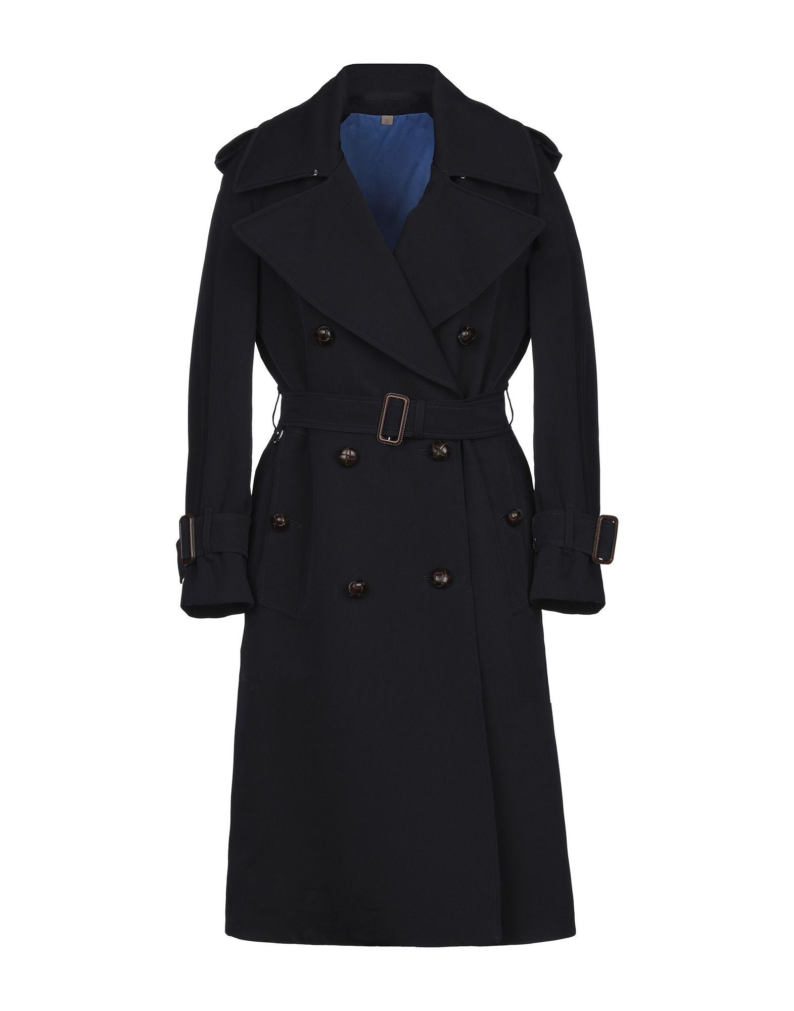Burberry Wool Overcoat in Dark Blue (Blue) - Lyst