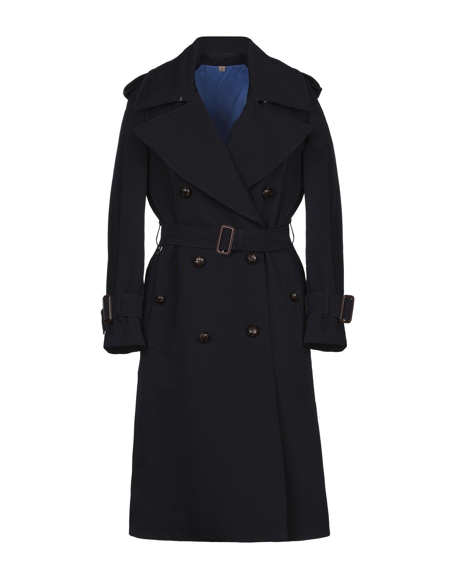 Burberry Wool Overcoat in Dark Blue (Blue) Lyst
