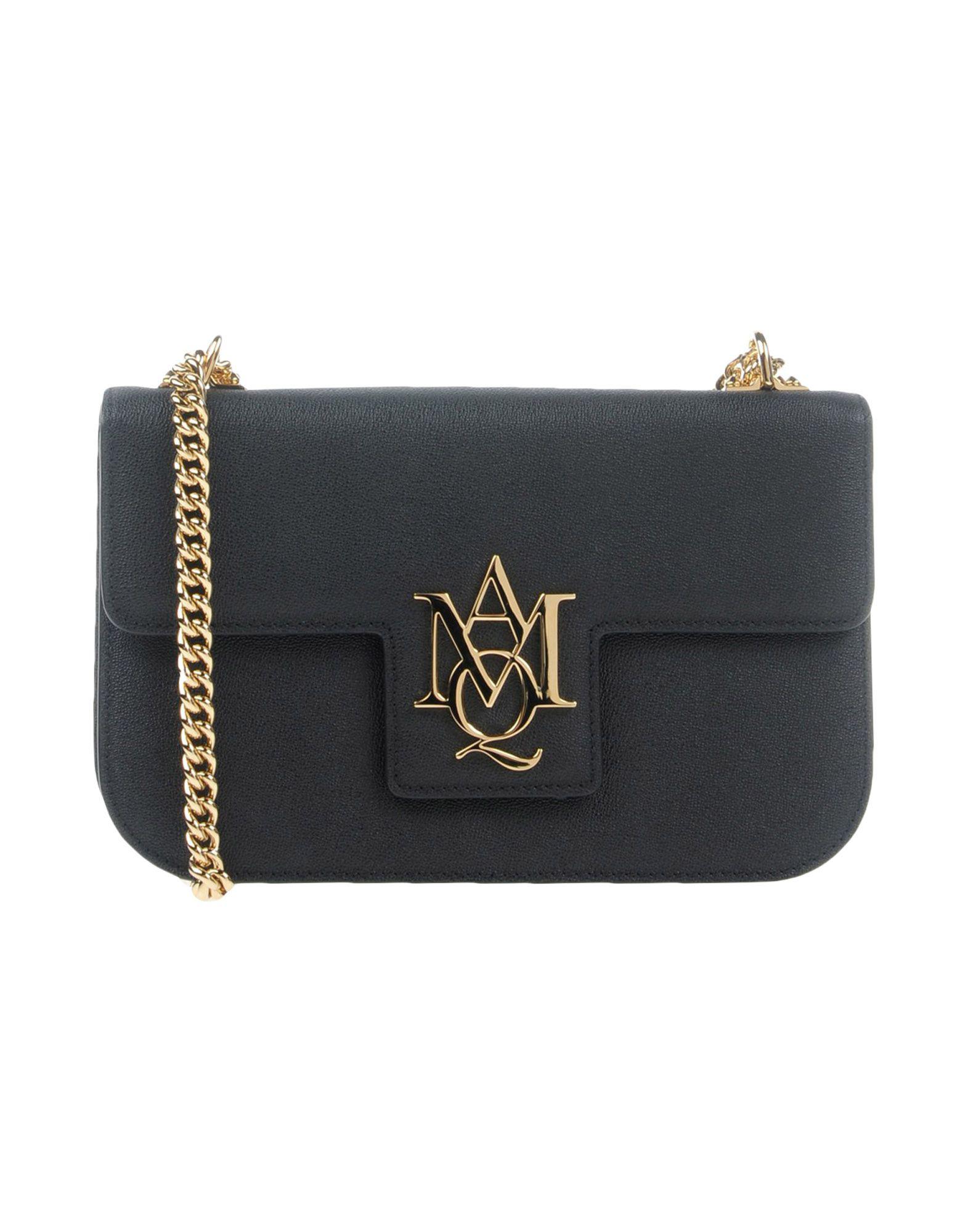 Alexander McQueen Leather Crossbody Bag in Black Lyst