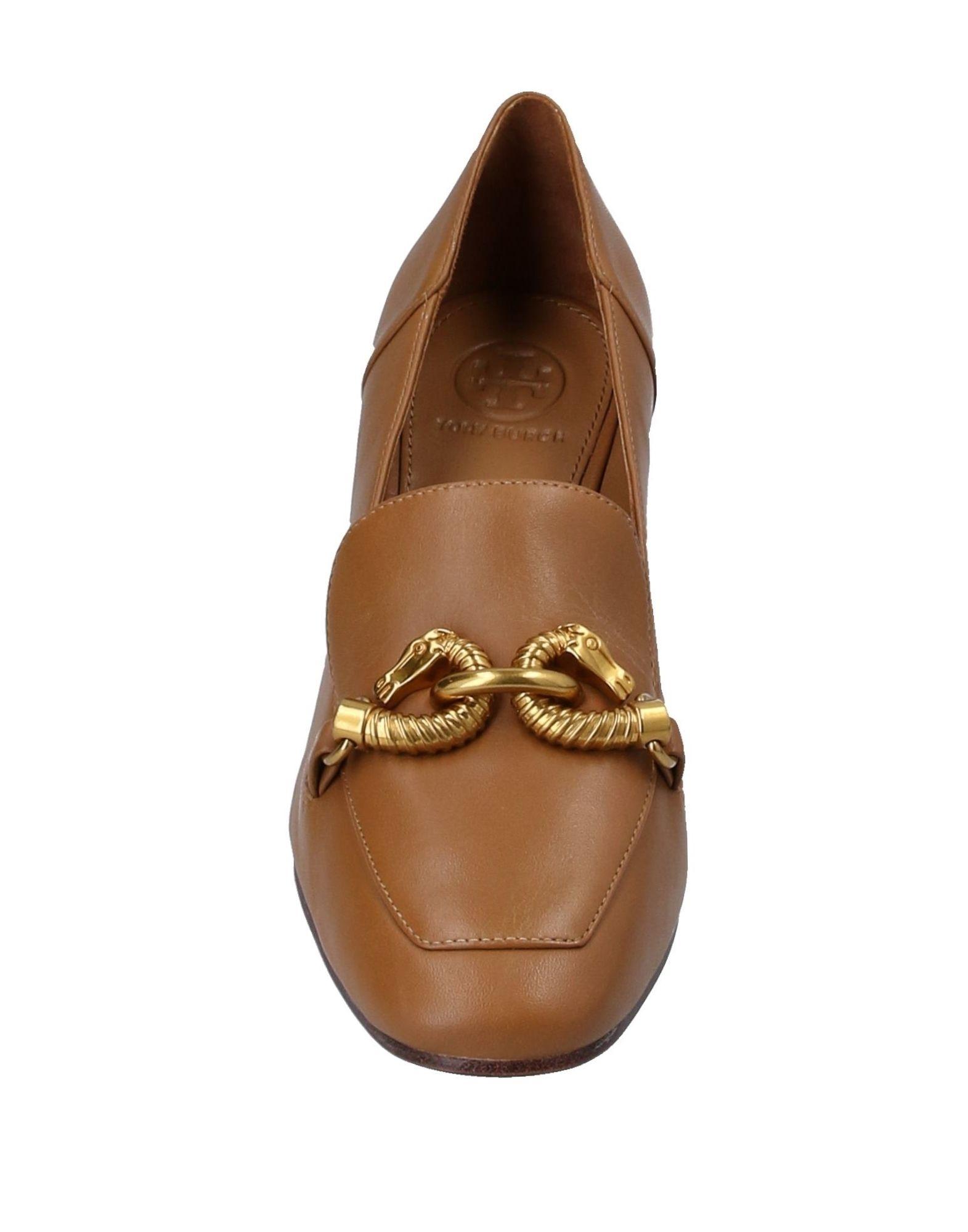 Tory Burch Leather Loafer in Tan (Brown) - Lyst