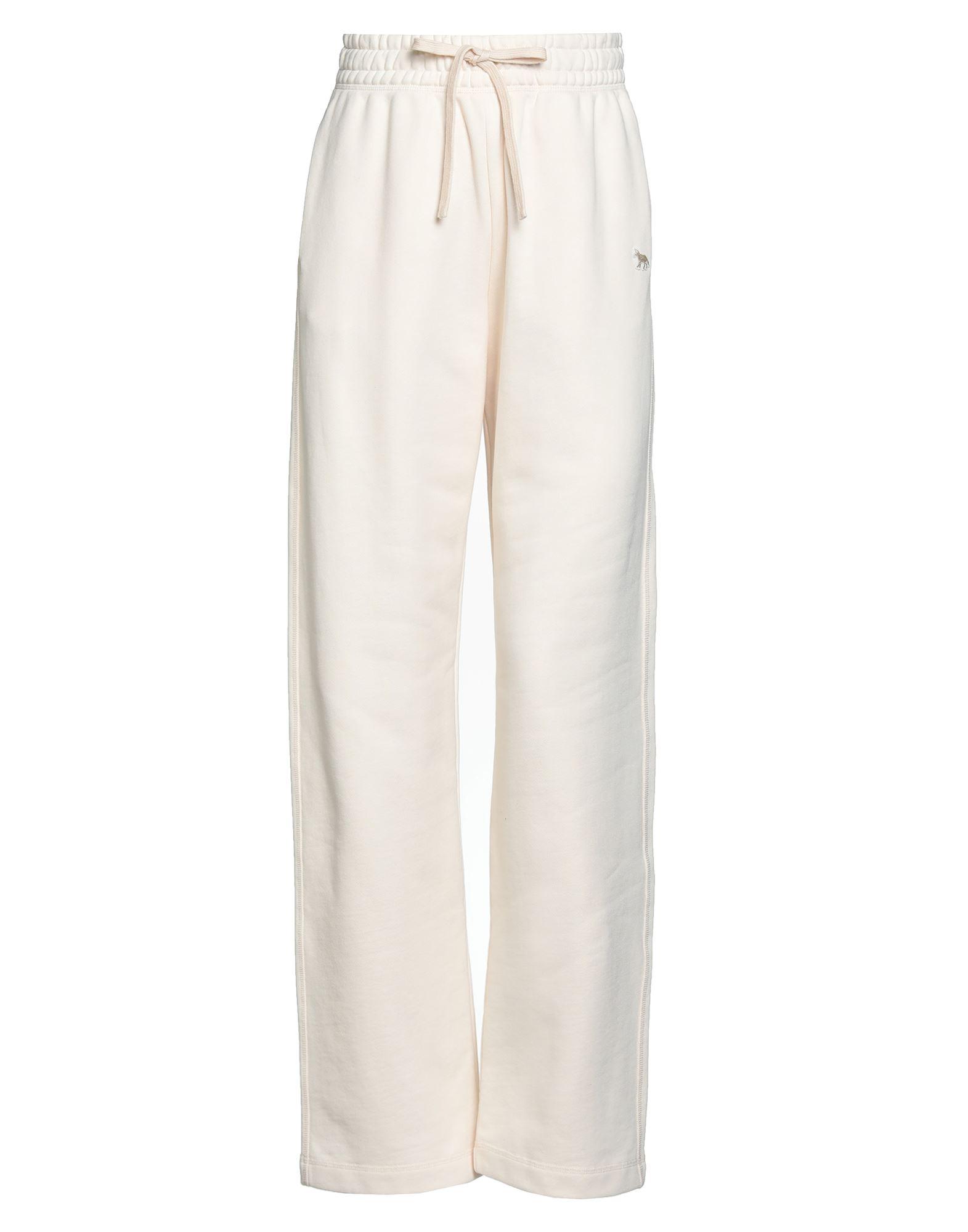 パンツ MAISON KITSUNE Women Straight Pants NW01106KM0325 White Maison Kitsuné Pants for Women | Online Sale up to 77% off