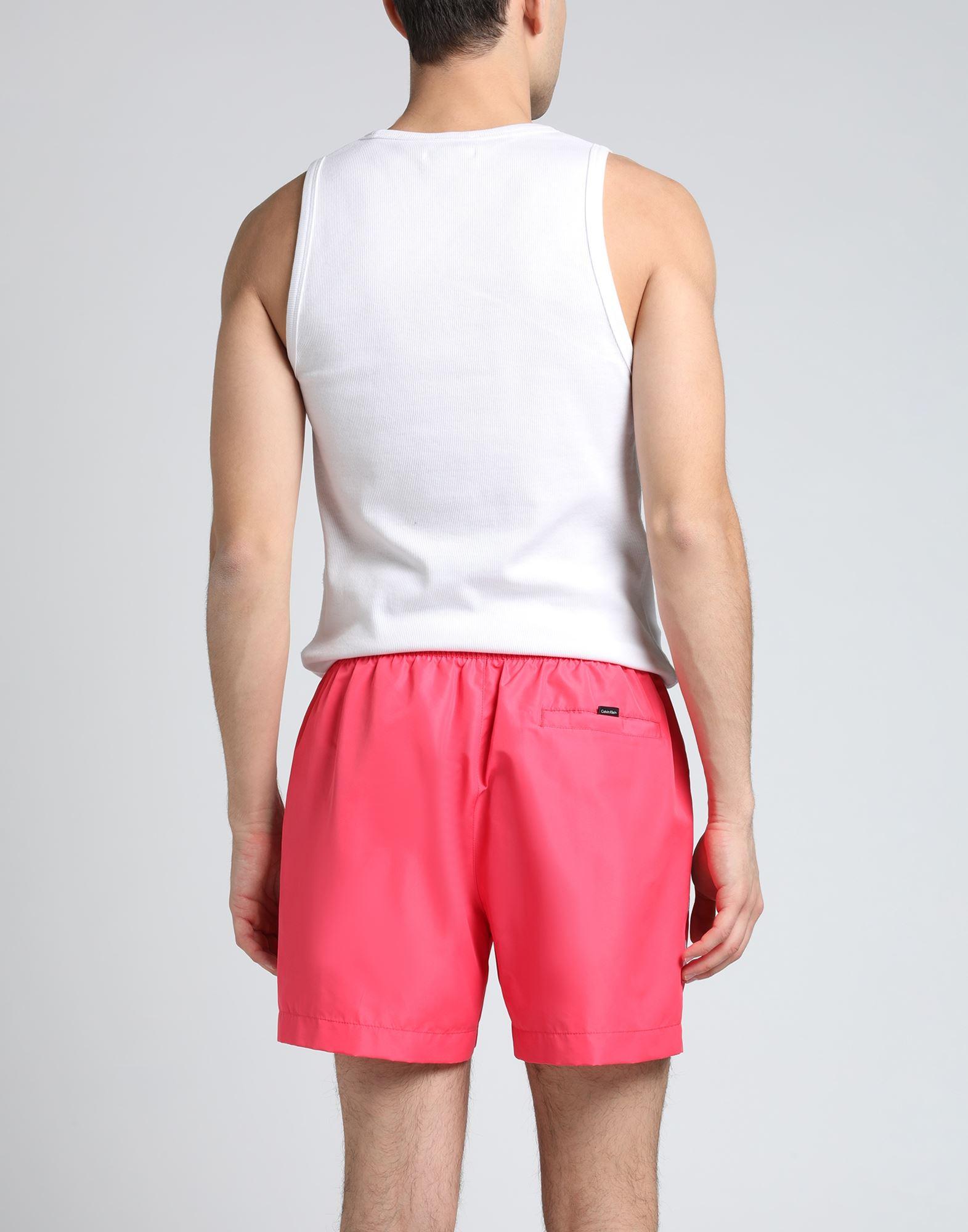 Calvin Klein Swim Trunks in Pink for Men | Lyst