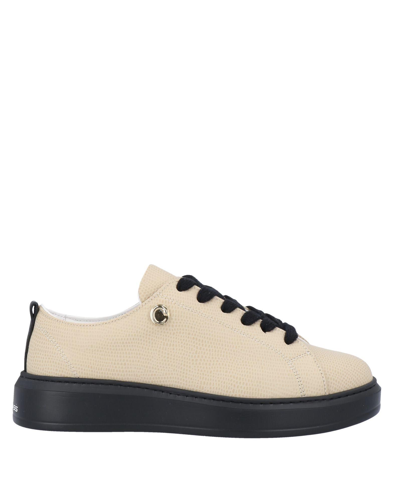 Class Roberto Cavalli Leather Trainers in Beige (Natural) - Lyst