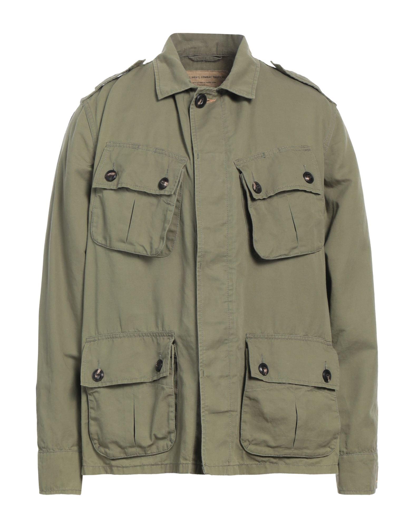 Fortela Military Jacket Cotton, Linen in Green for Men Lyst UK