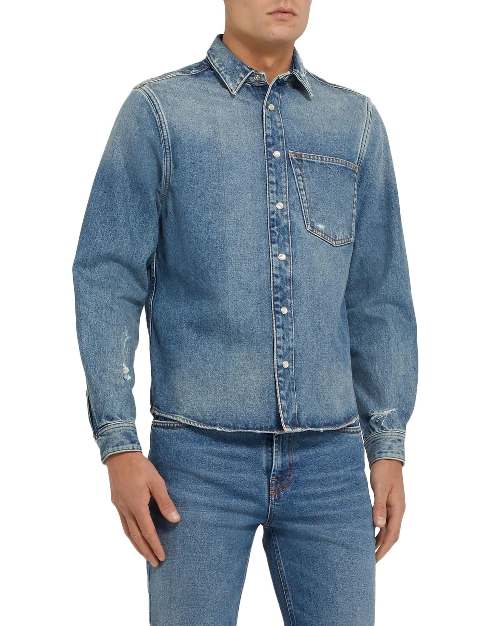 Balenciaga Denim Shirt in Blue for Men 