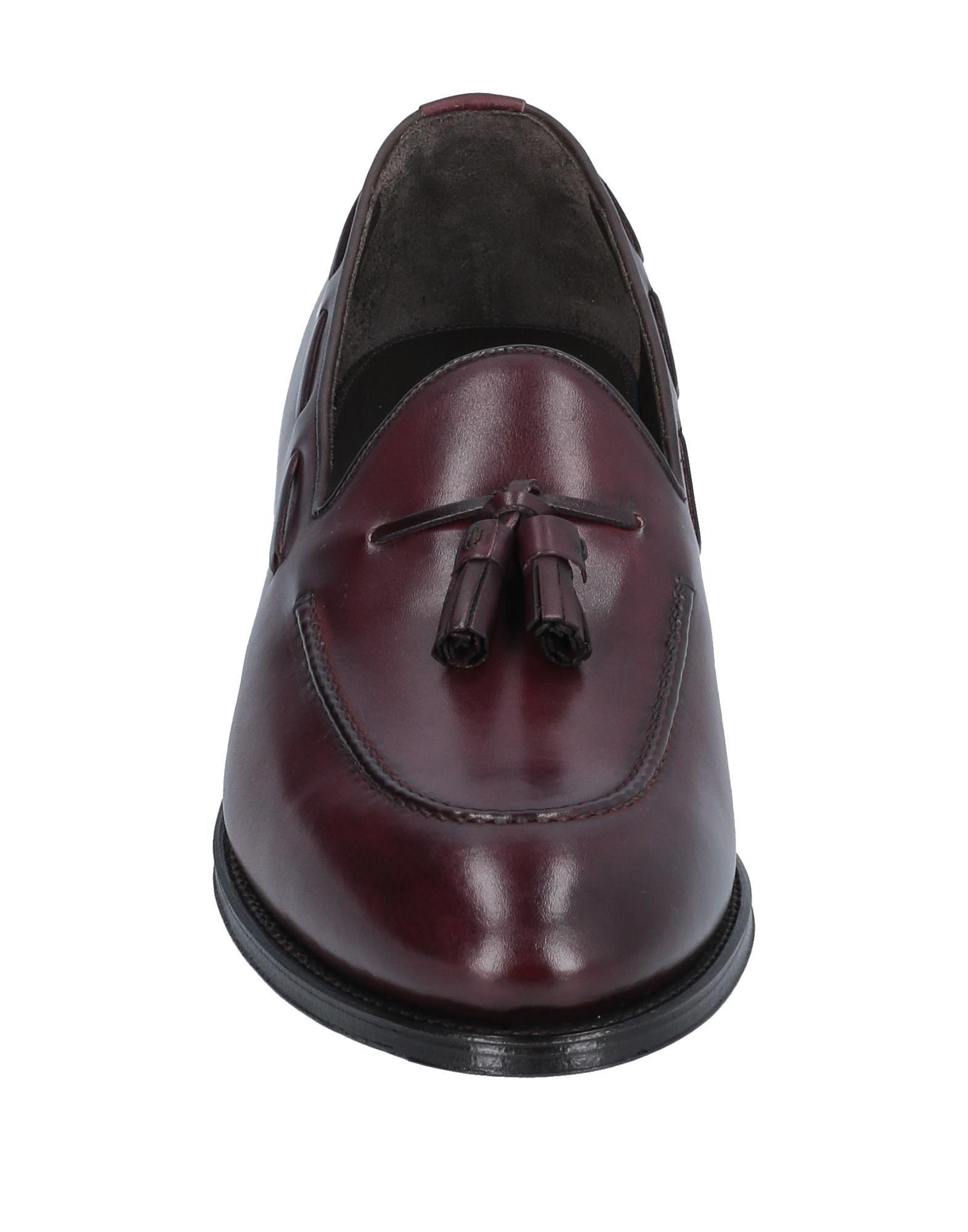 Armani Leather Loafer in Deep Purple (Purple) for Men Lyst