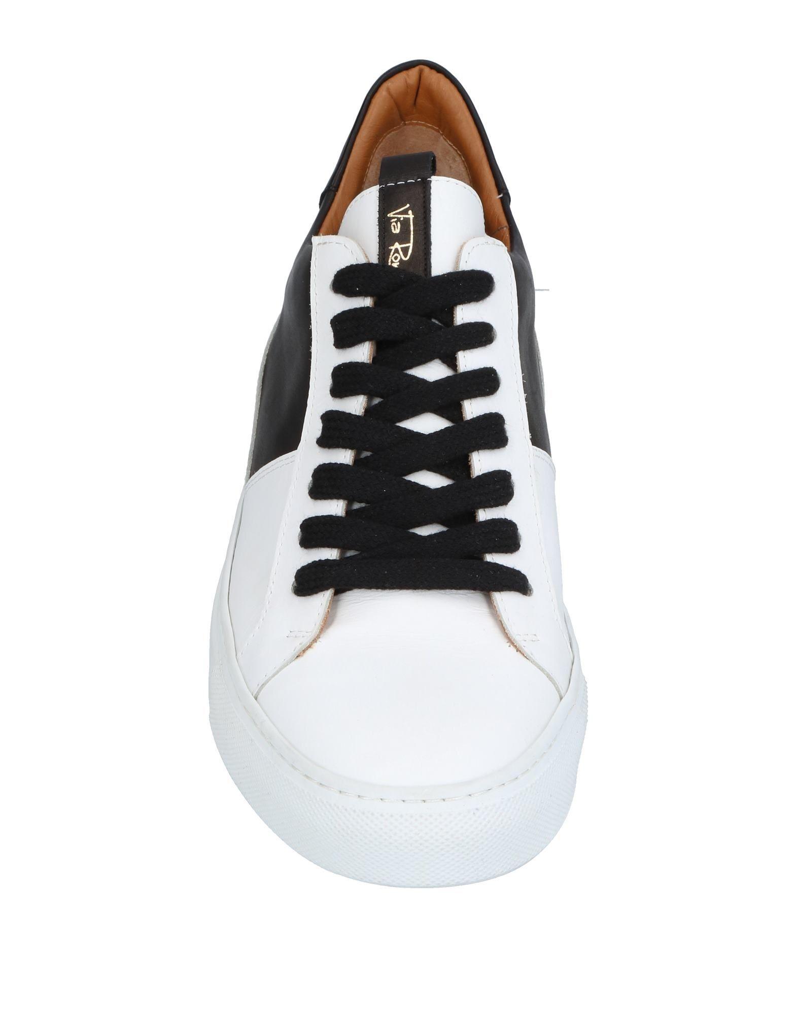 Via Roma 15 Leather Low-tops & Sneakers in White for Men - Lyst