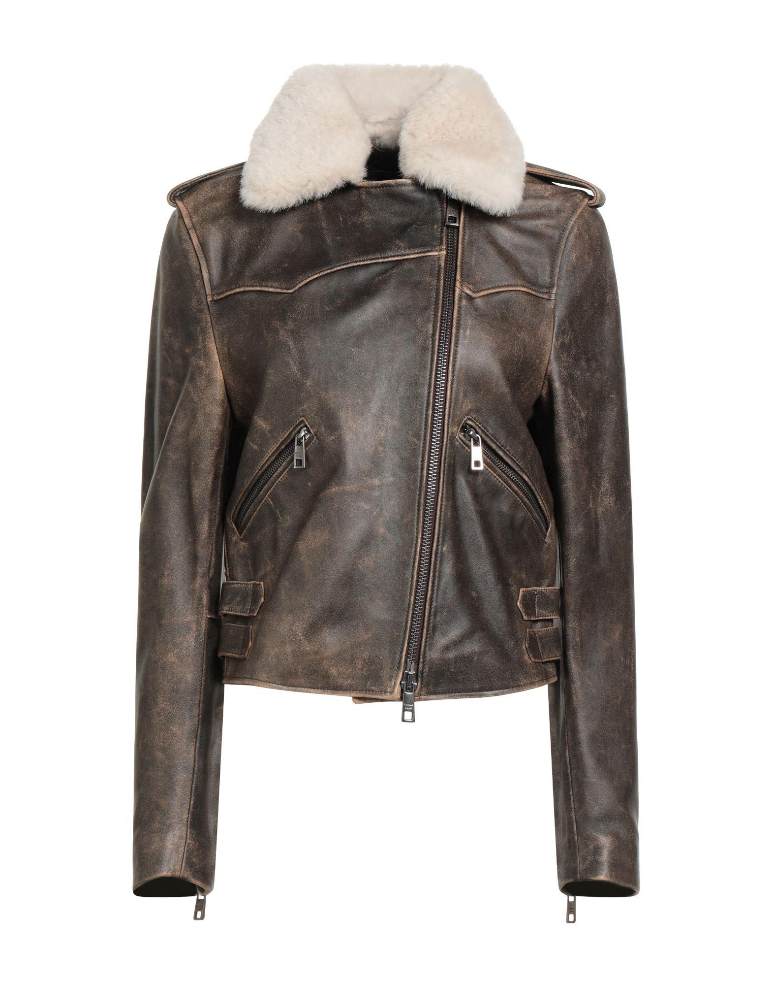 ジャケット GIORGIO BRATO Women Outer GD22S9510VLFW BROWN Giorgia Brato Shearling Suede Jacket - Brown – Choix