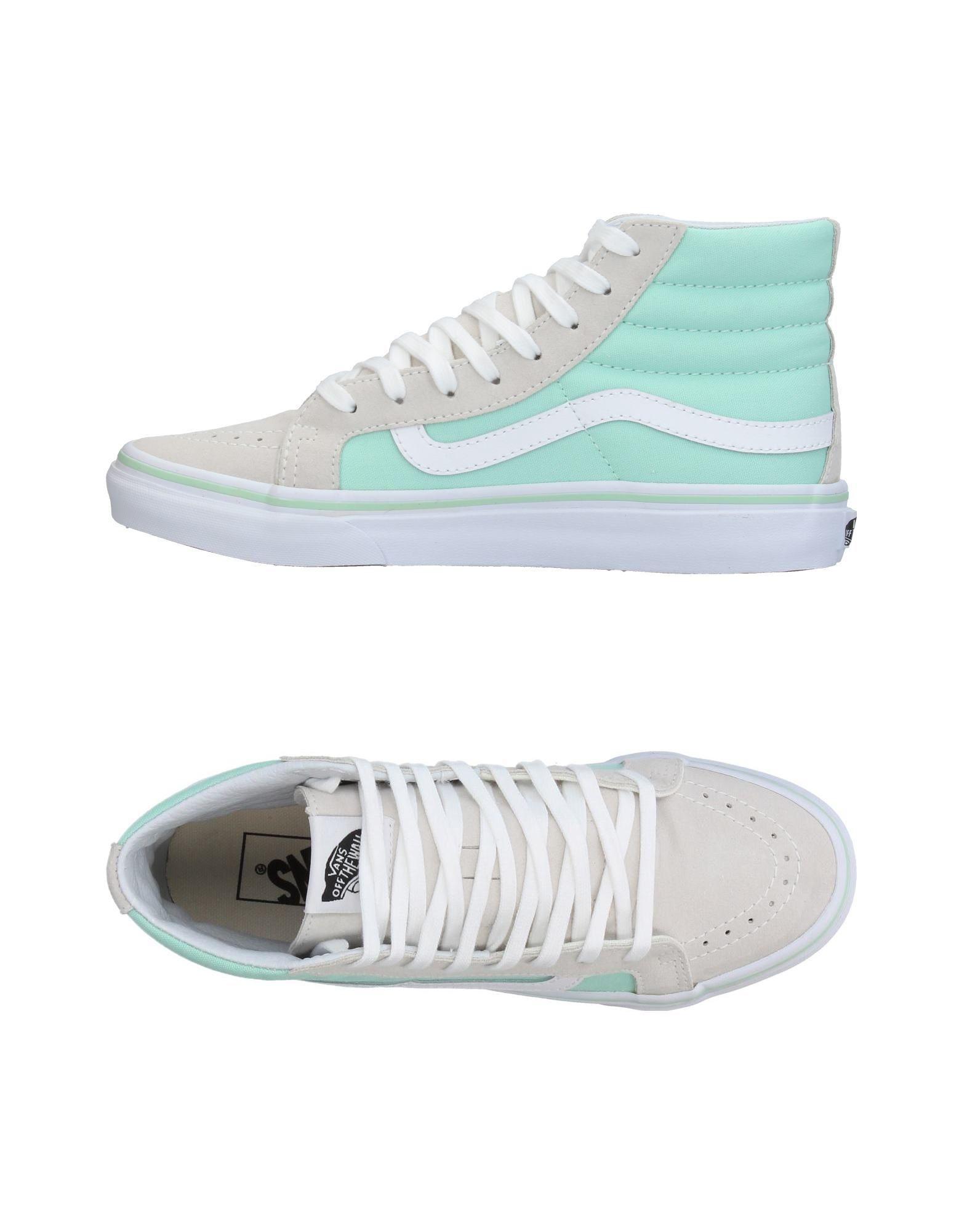 light green high top vans