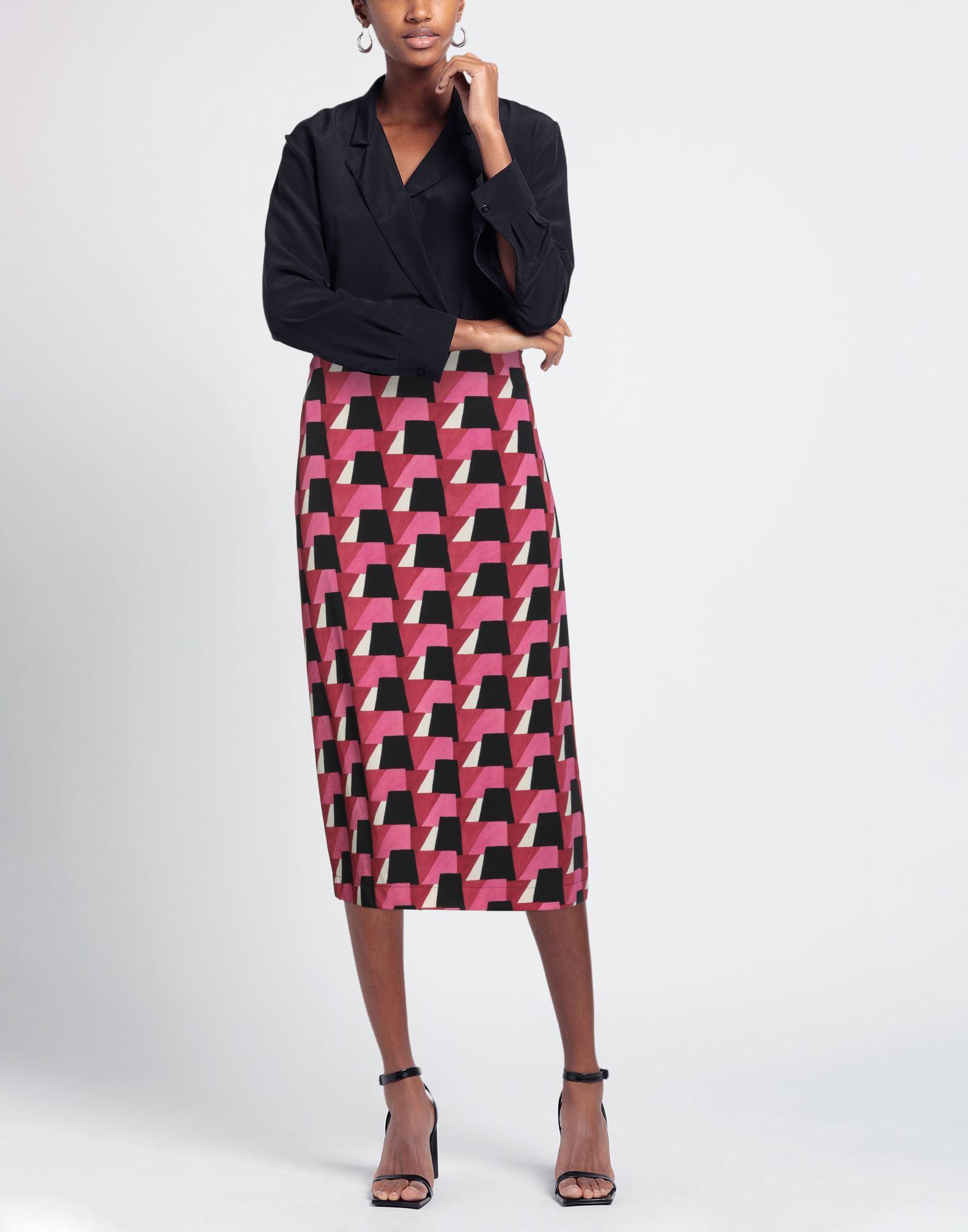 Laura Urbinati Midi Skirt Virgin Wool, Elastane in Red Lyst UK