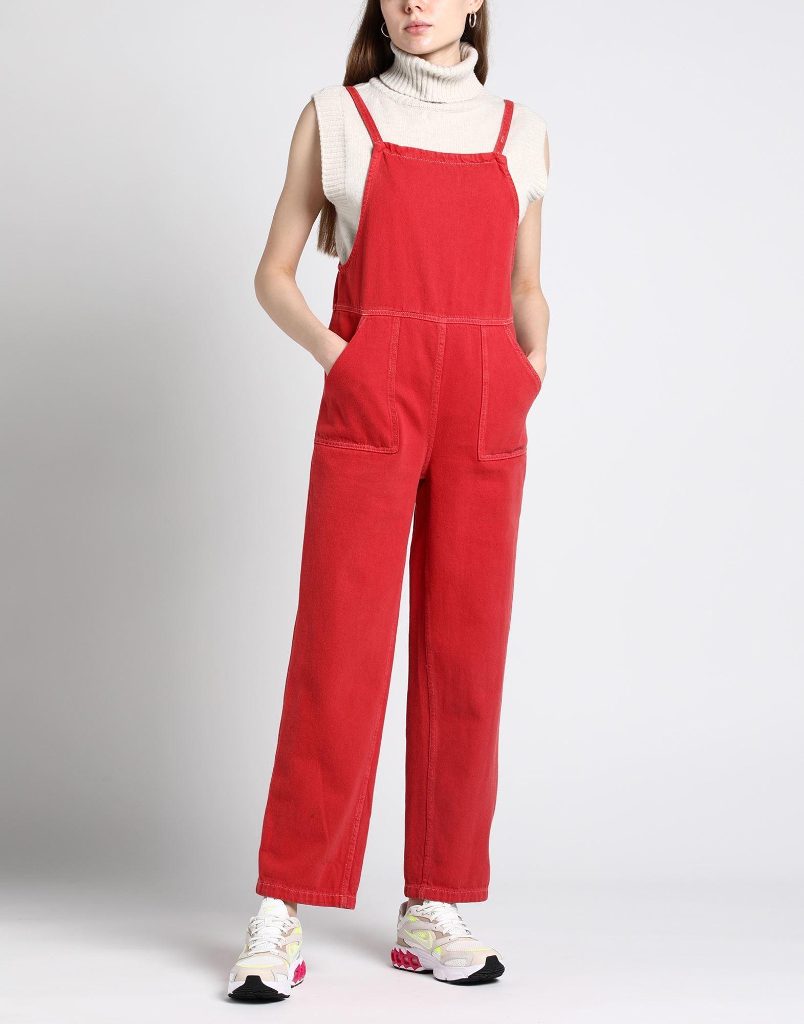 American Vintage Overalls in Red | Lyst