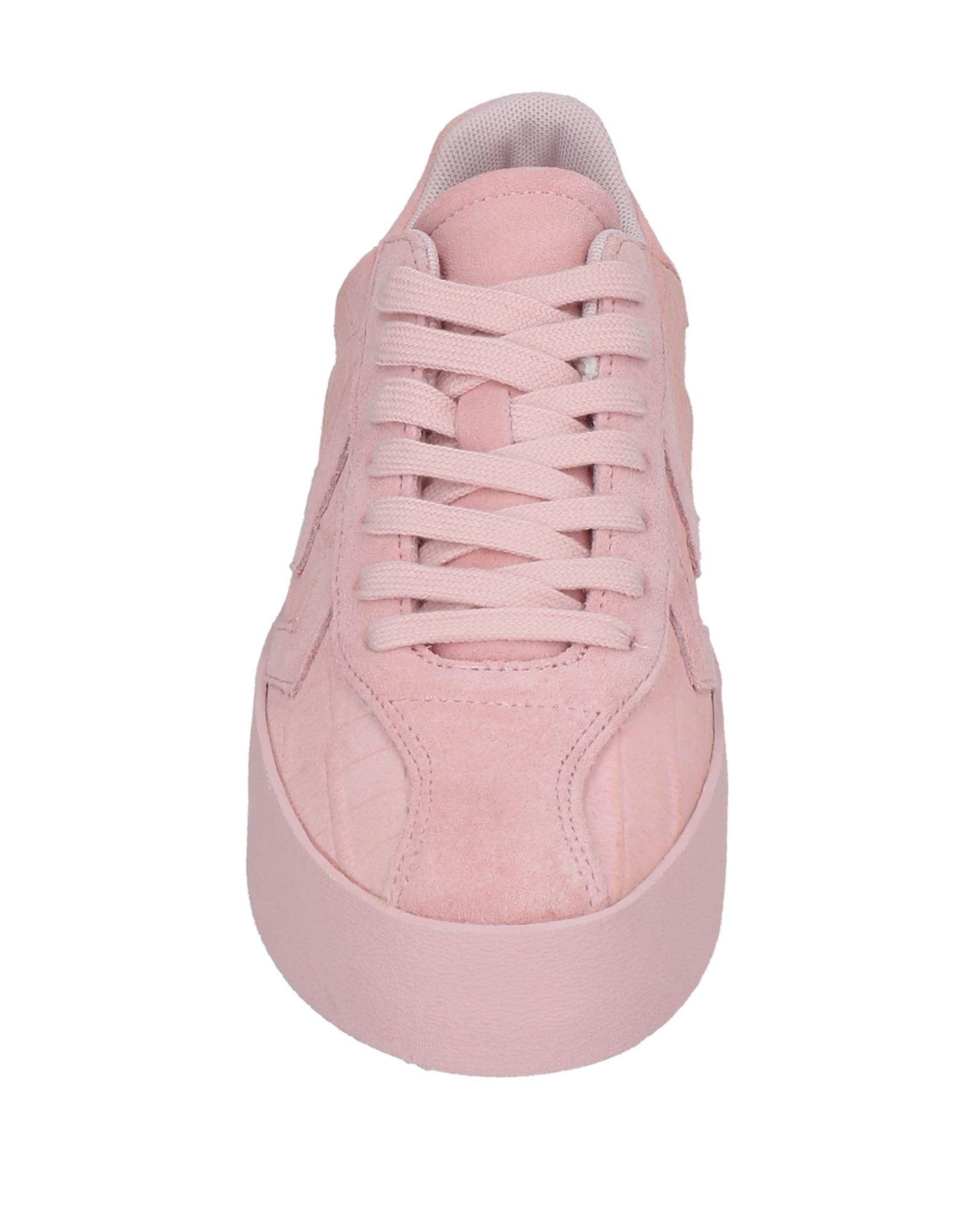 Hummel Leather Trainers in Pink - Lyst