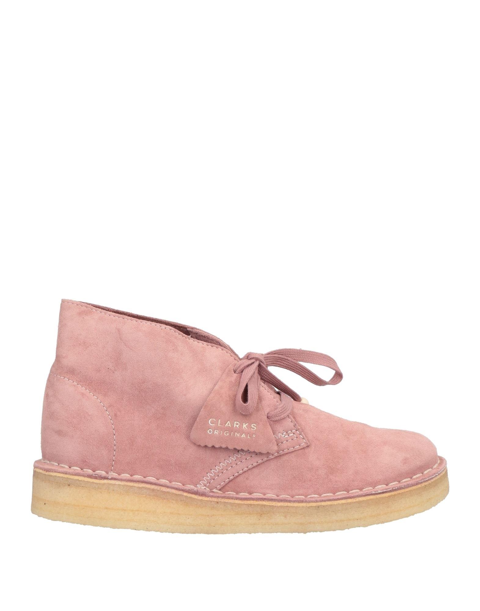 Clarks Leather Ankle Boots in Pastel Pink (Pink) | Lyst