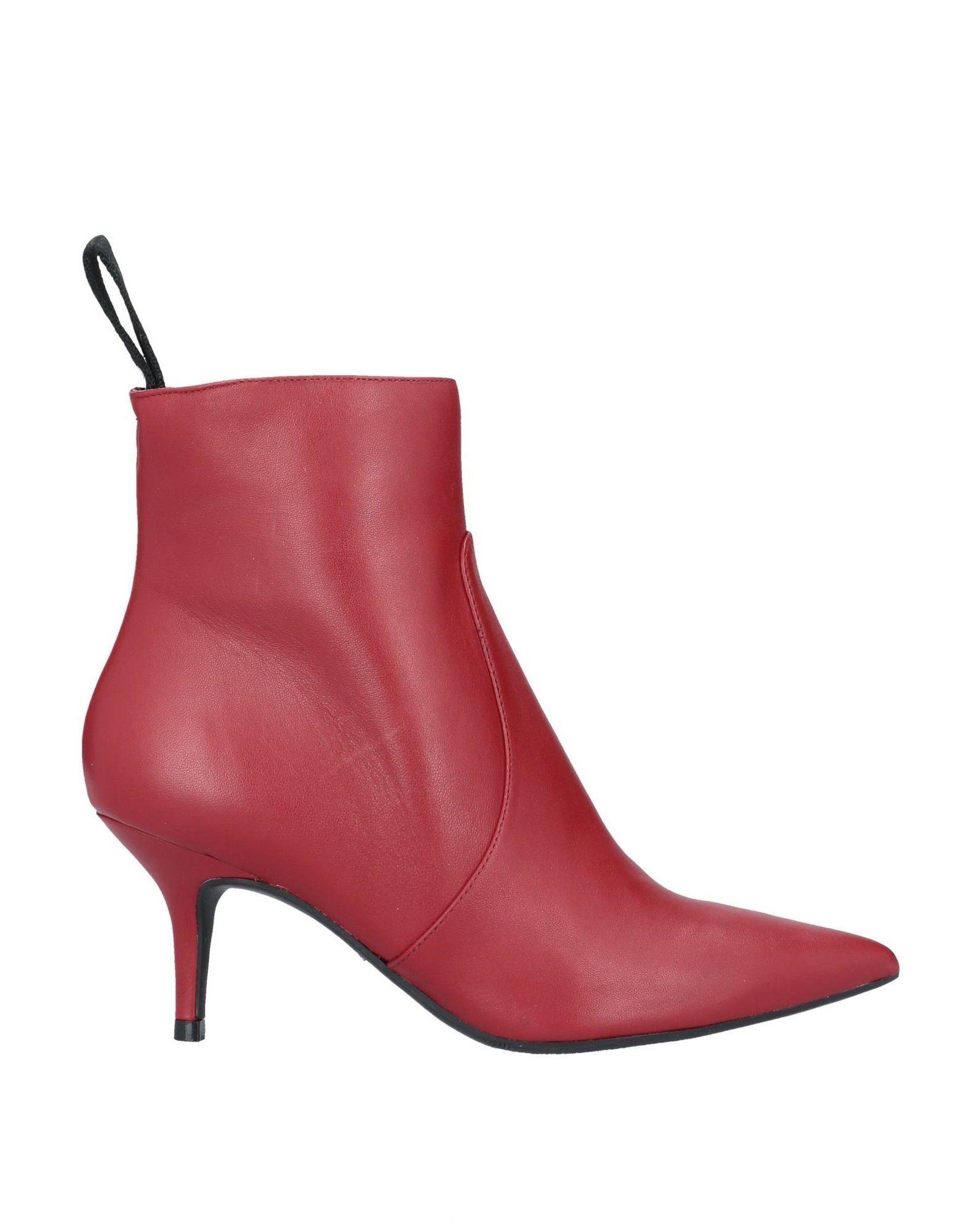 guess red ankle boots