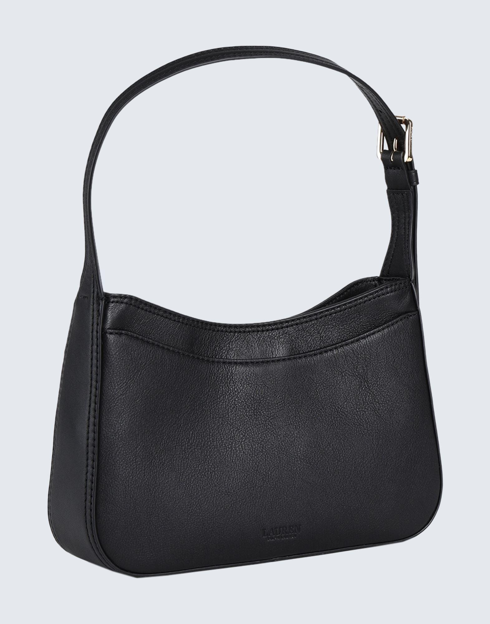 Lauren by Ralph Lauren Leather Handbag in Black | Lyst